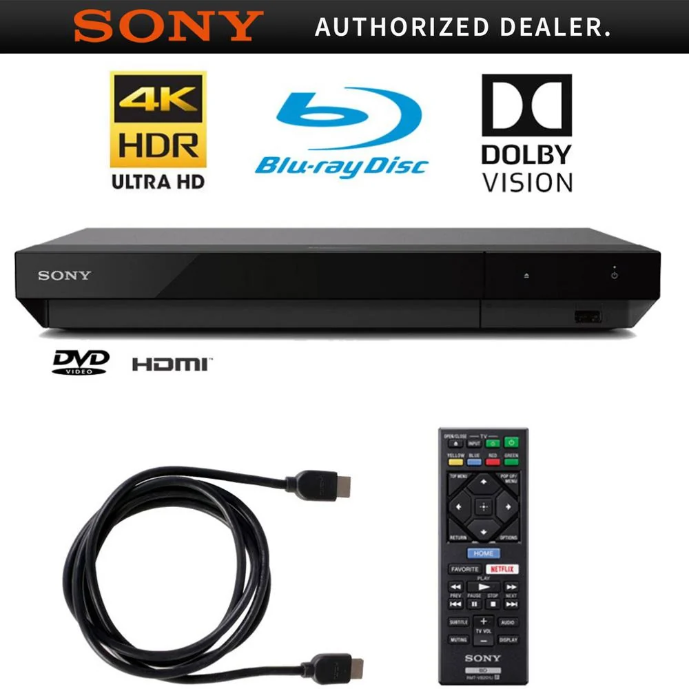Sony 4K Ultra HD Blu-ray Player UBP-X700 with Deco Gear 6-foot HDMI Cable - Image 12