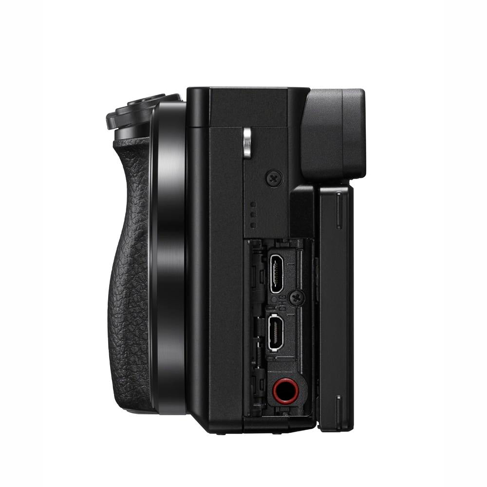Sony a6100 Mirrorless 4K Camera Body Kit + ACCVC2 Vlogger Tripod & Mic Bundle - Image 4