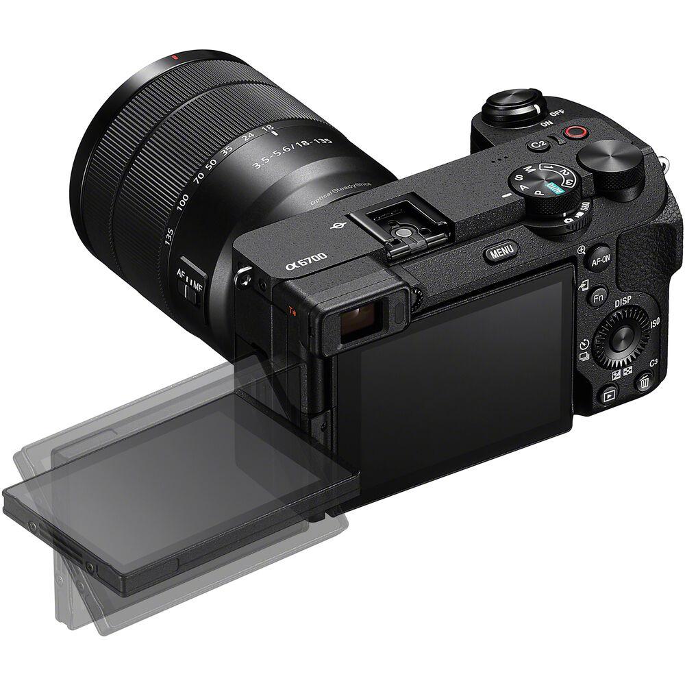 Sony a6700 Mirrorless Camera + 18-135mm Lens + ACCVC2 Vlogger Tripod & Mic Bundle - Image 3