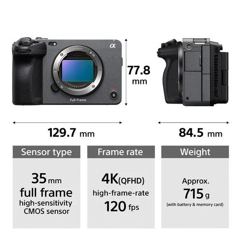 Sony Alpha FX3 Cinema Line 4K Full Frame Camera Body with XLR Handle Unit - ILME-FX3 - Image 2
