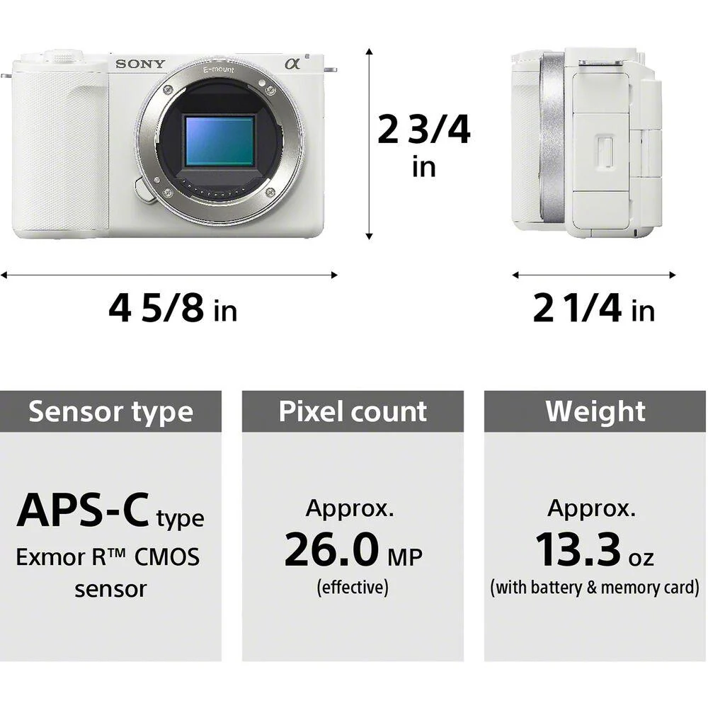 Sony Alpha ZV-E10 II APS-C Interchangeable Lens Camera OPEN BOX + 1 Year Warranty - Image 11