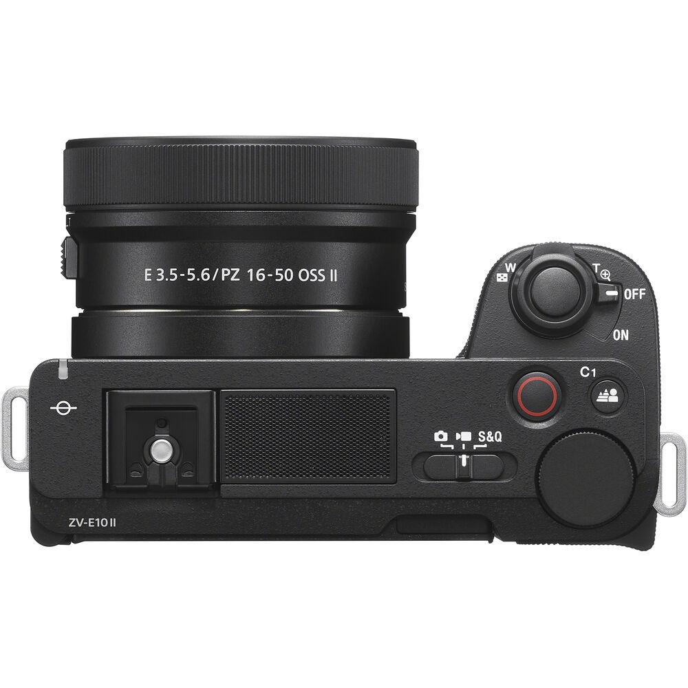 Sony Alpha ZV-E10 II Interchangeable Lens Mirrorless Camera w/16-50mm Lens (Black) - Image 10