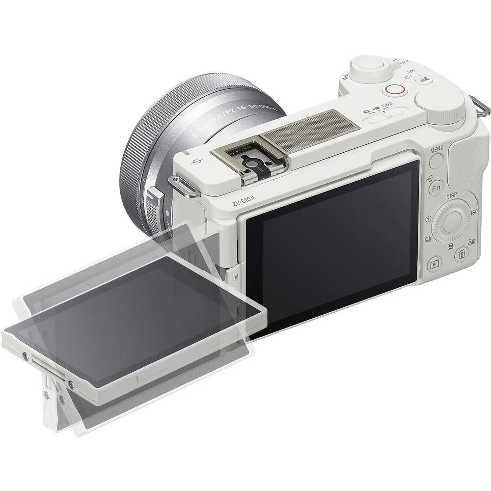 Sony Alpha ZV-E10 II Interchangeable Lens Mirrorless Camera w/16-50mm Lens (White) - Image 11