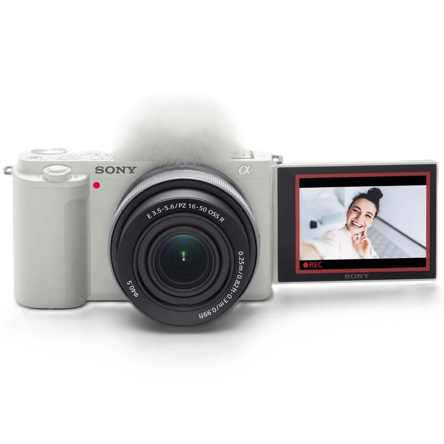 Sony Alpha ZV-E10 Mirrorless Vlog Camera with 16-50mm f/3.5-5.6 II Lens (White) - Image 4