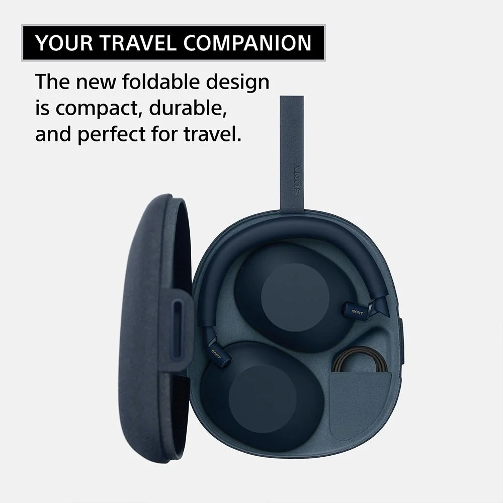 Sony Best Wireless Noise Canceling Headphones Black with Wood Headphone Stand - Image 10