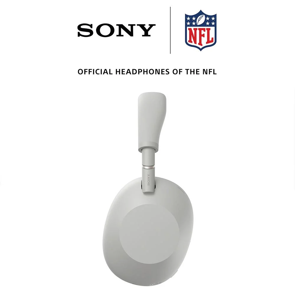 Sony Best Wireless Noise Canceling Headphones Platinum Silver with Wood Stand - Image 13