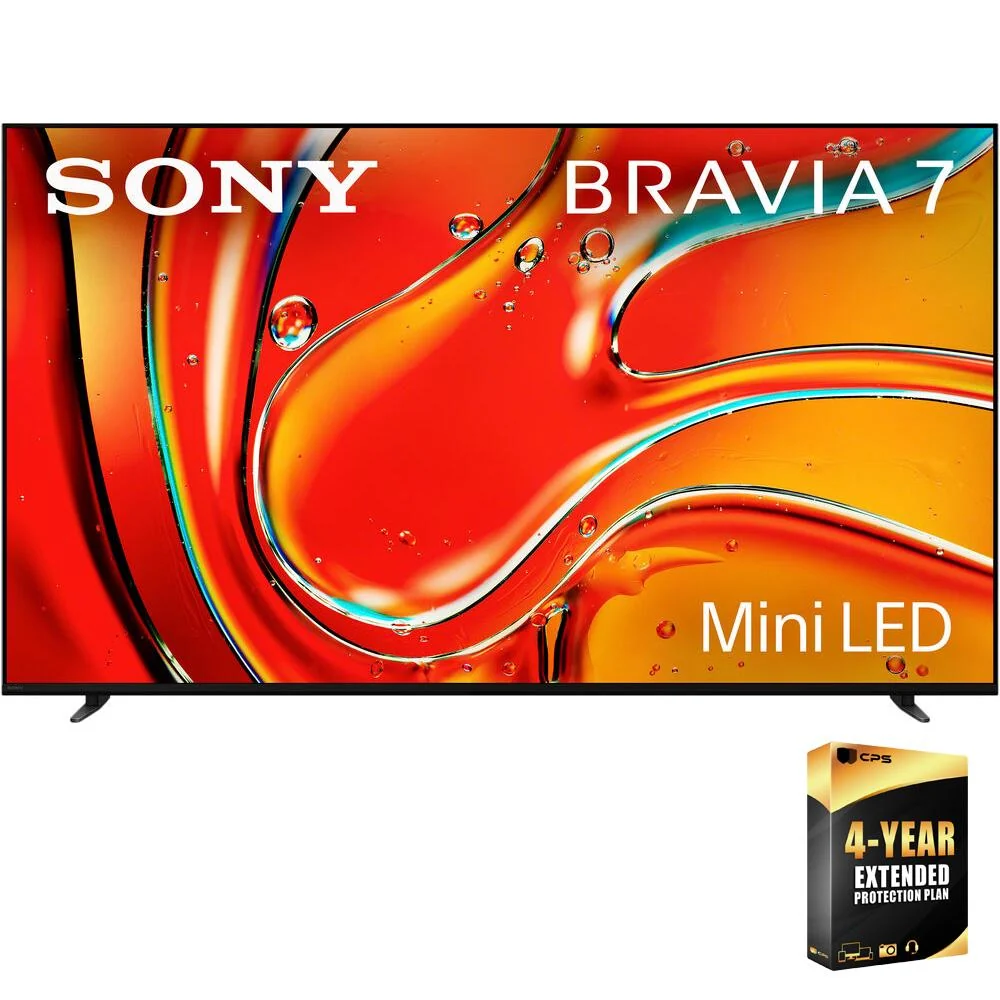 Sony BRAVIA 7 85 Inch 4K HDR QLED Mini-LED TV (2024) + 4 Year CPS Protection Pack