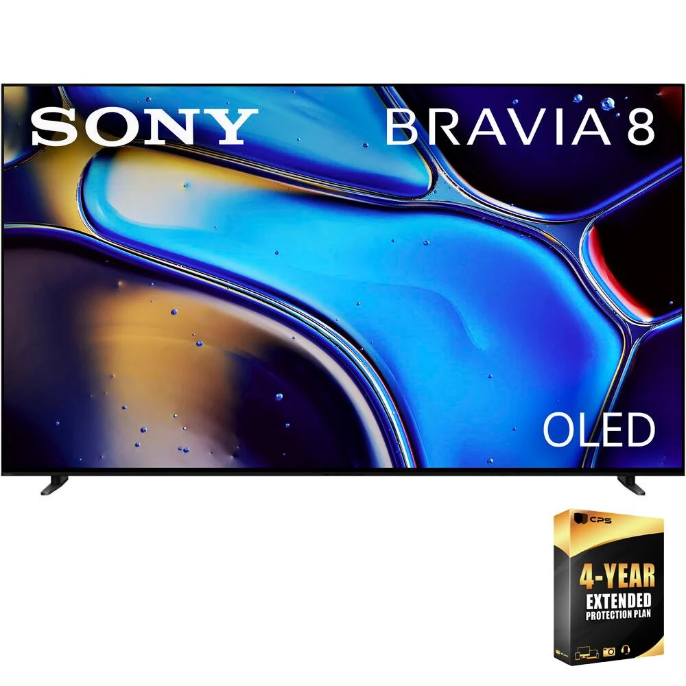 Sony BRAVIA 8 K55XR80 55 Inch 4K HDR OLED TV (2024) + 4 Year CPS Protection Pack