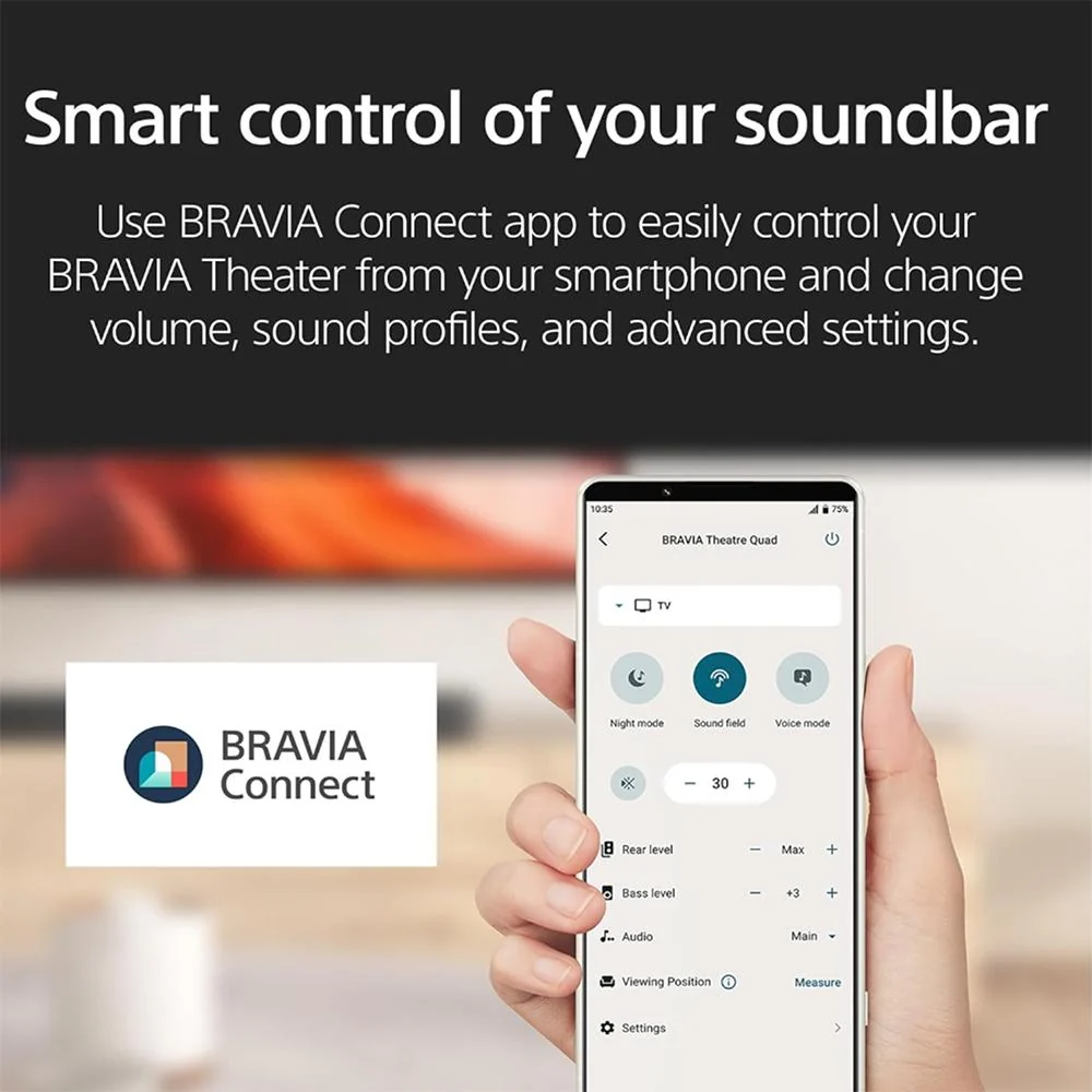 Sony BRAVIA Theater Bar 7 w/ BRAVIA Theatre Sub 7 + 26 Month Protection Bundle - Image 12