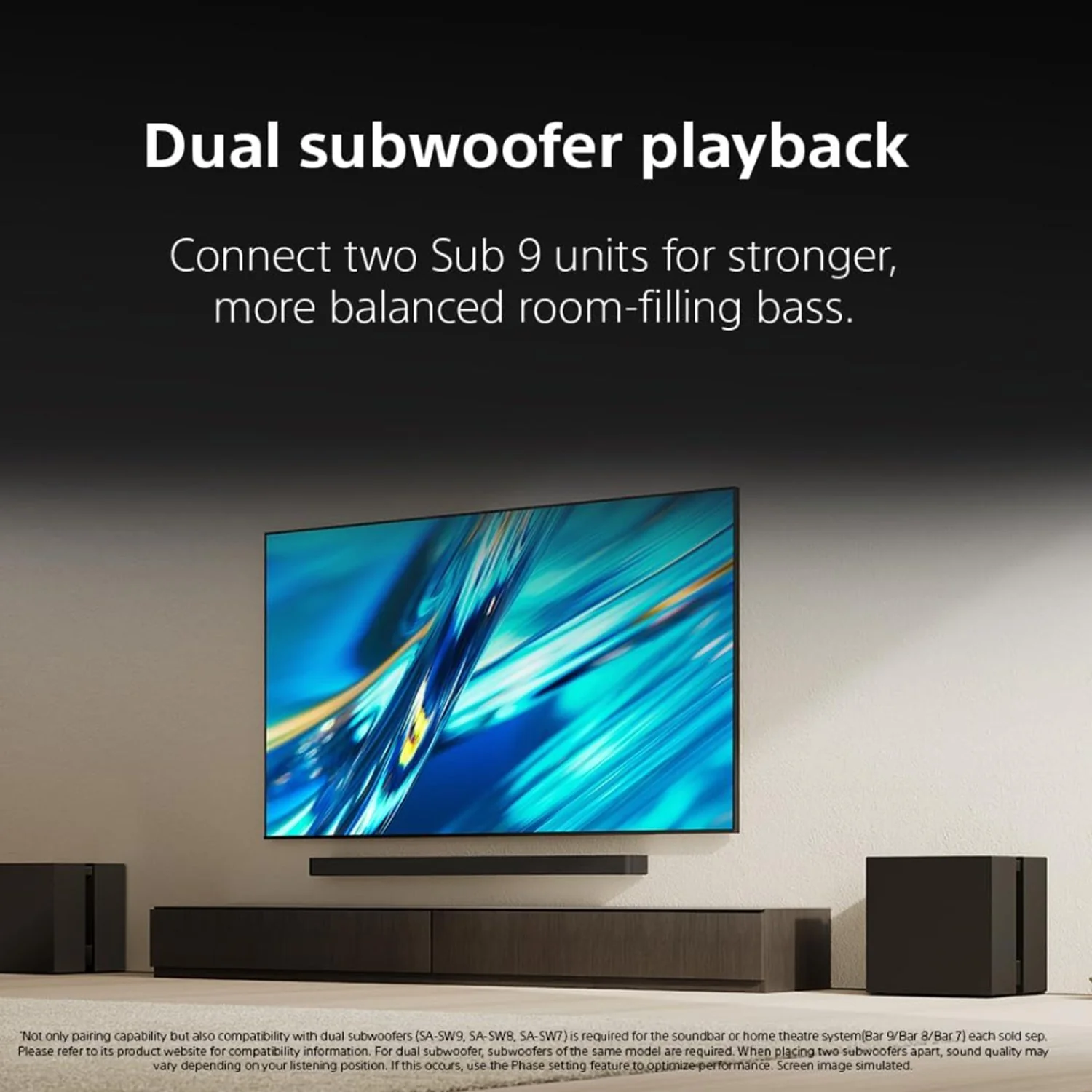 Sony BRAVIA Theater Sub 9 Wireless Subwoofer + 6FT HDMI Cable + 26 Month Protetcion - Image 11