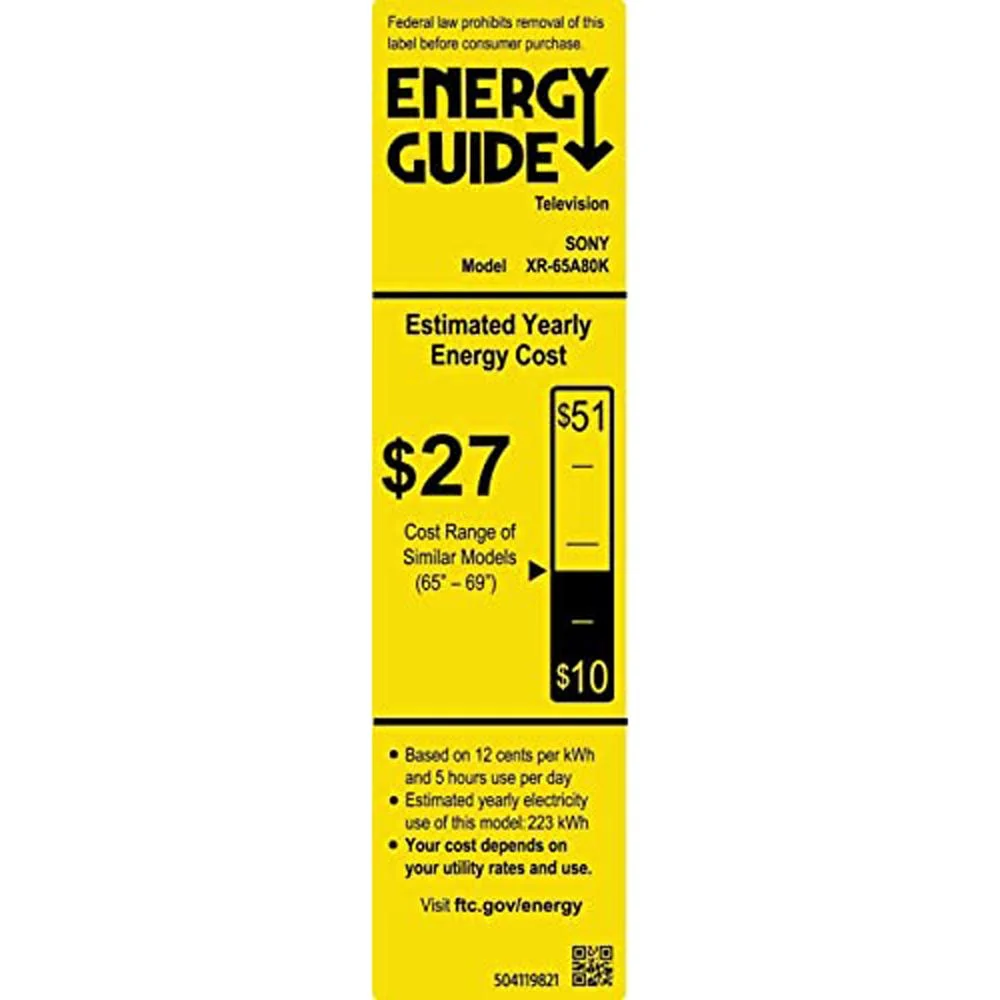 Sony Bravia XR A80K 65" 4K HDR OLED Smart TV with 2 Year Warranty - Image 12