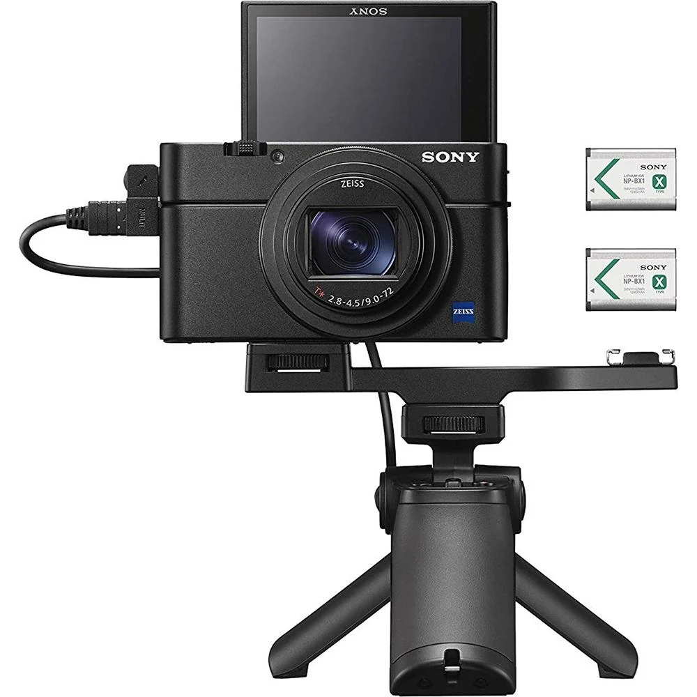 Sony Cyber-Shot DSC-RX100 VII Camera Kit + VCT-SGR1 Shooting Grip Tripod (Open Box) - Image 6