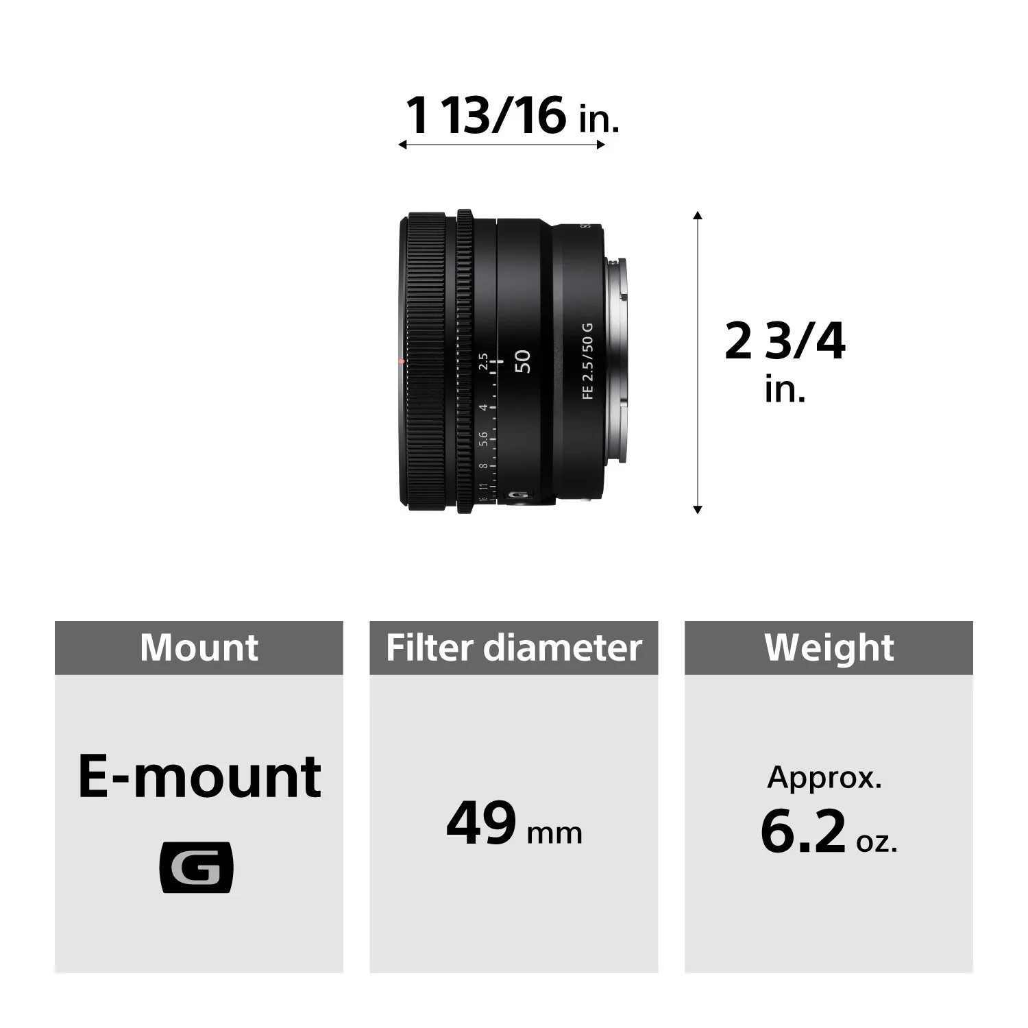 Sony FE 50mm F2.5 G Ultra Compact Prime G Lens for E-Mount + 7 Year Protection Pack - Image 9