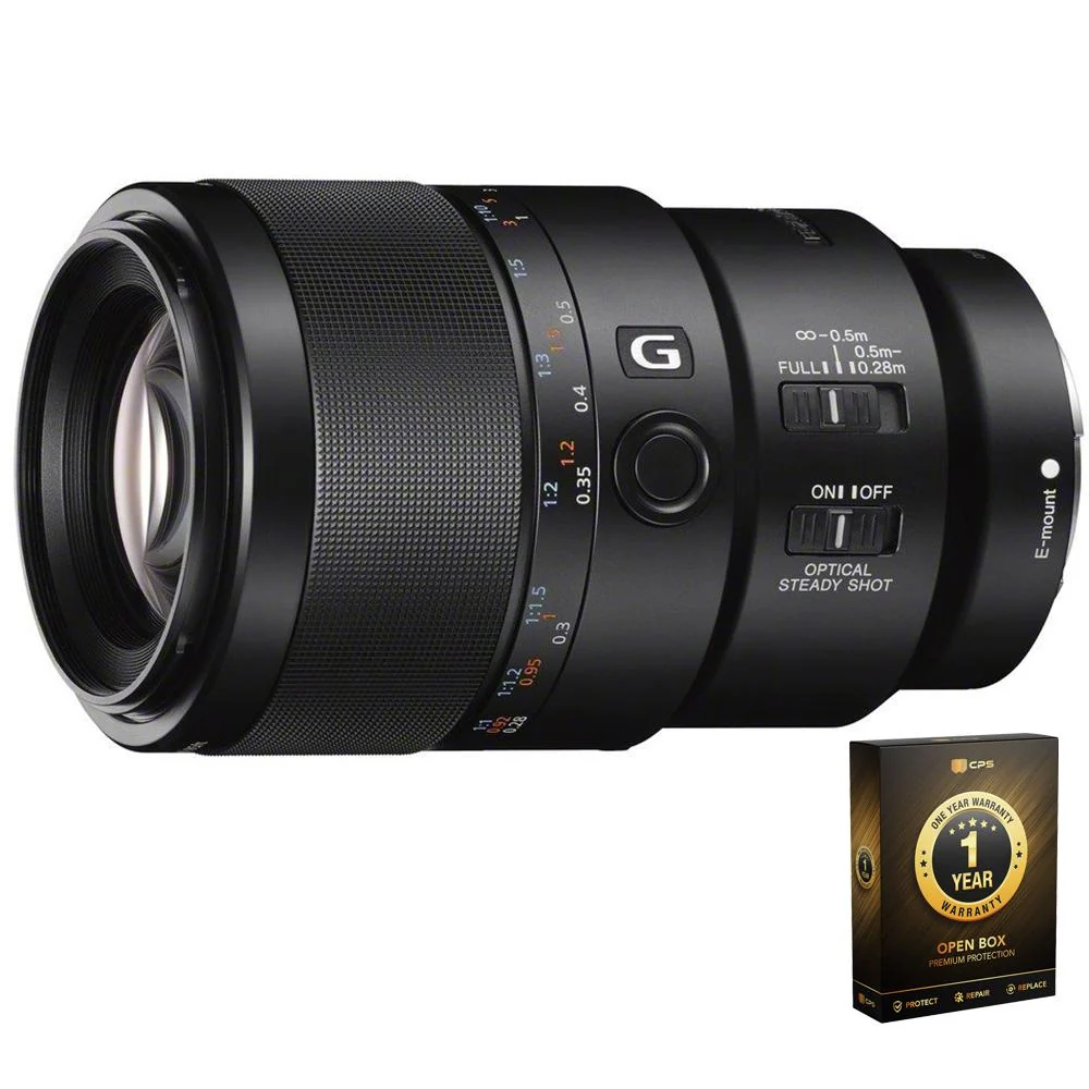 Sony FE 90mm F2.8 Macro G OSS E-mount Lens Open Box + 1 Year Warranty Pack