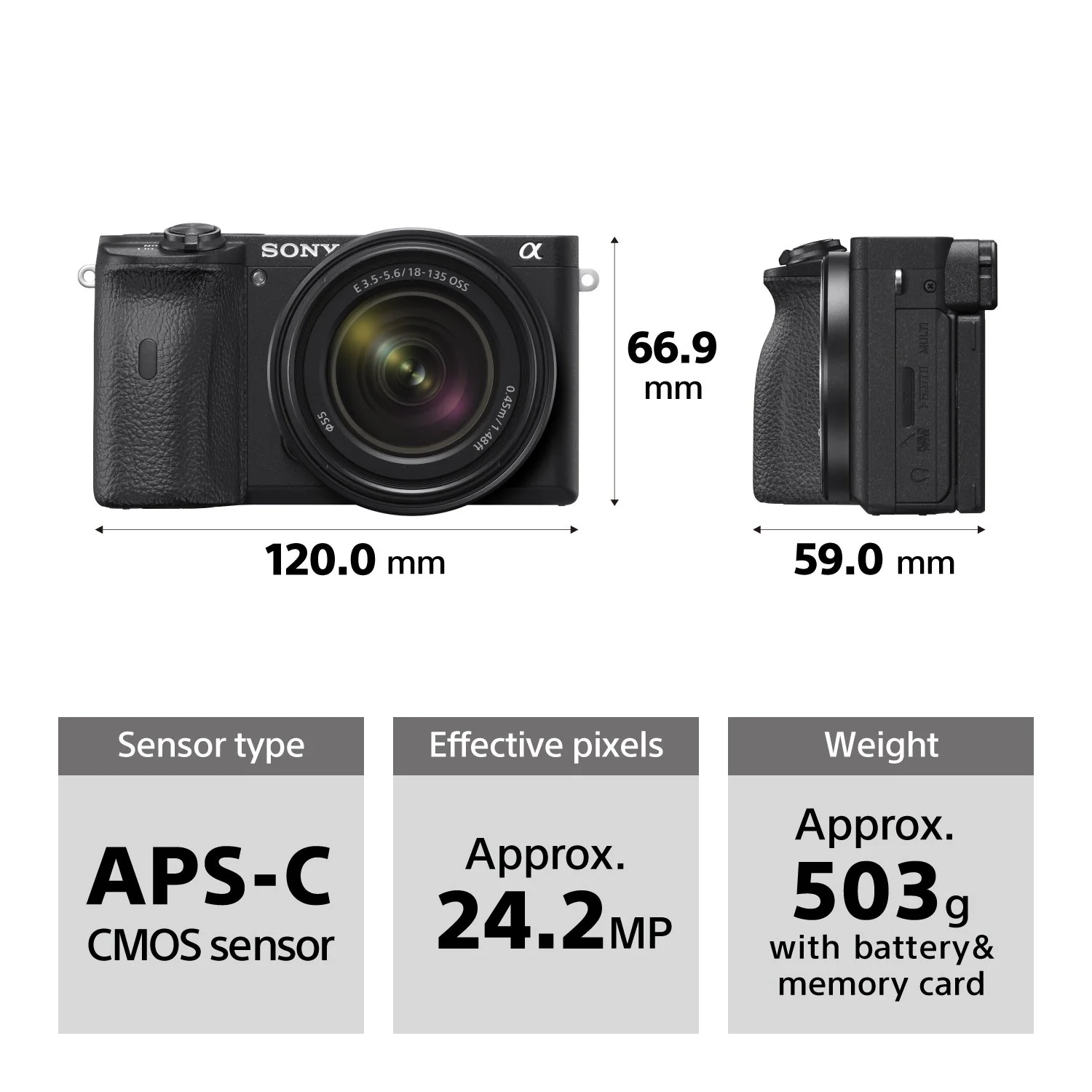 Sony ILCE-6600B a6600 APS-C Mirrorless Interchangeable-Lens Camera (Body Only) - Image 13