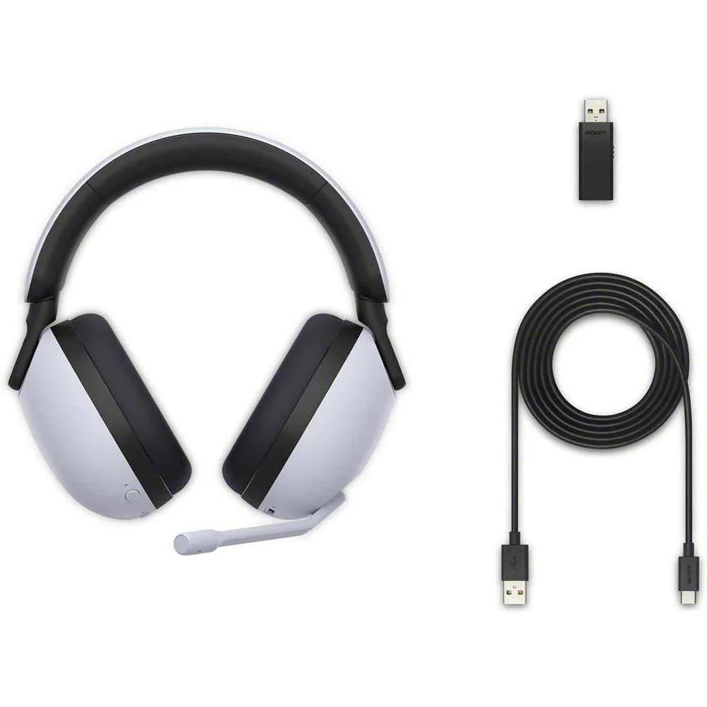 Sony INZONE H9 Wireless Noise Cancelling Gaming Headset, White w/ Warranty Bundle - Image 9