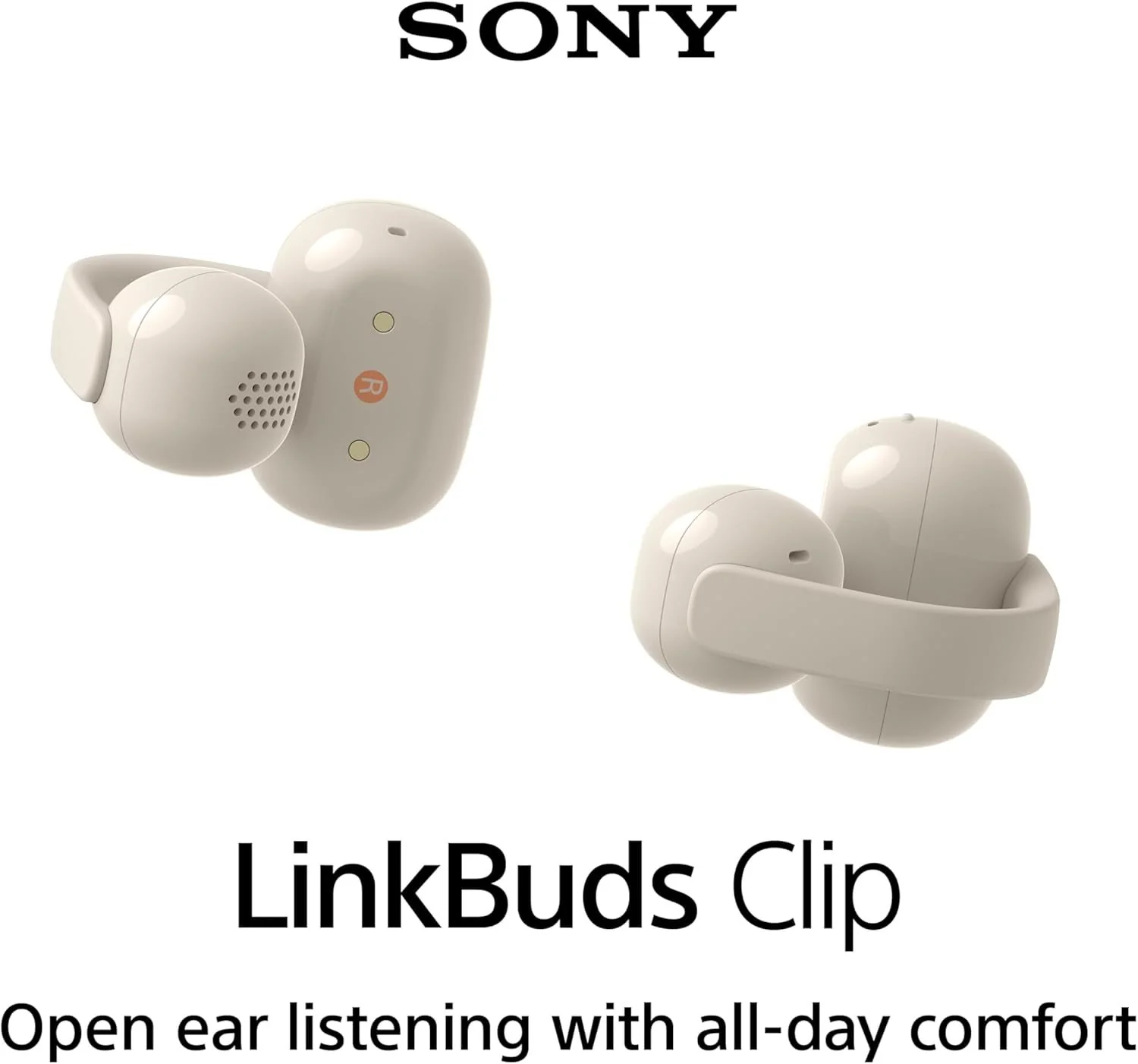 Sony LinkBuds Clip Open-Ear Truly Wireless Earbuds - Greige WFLC900/C - Image 5