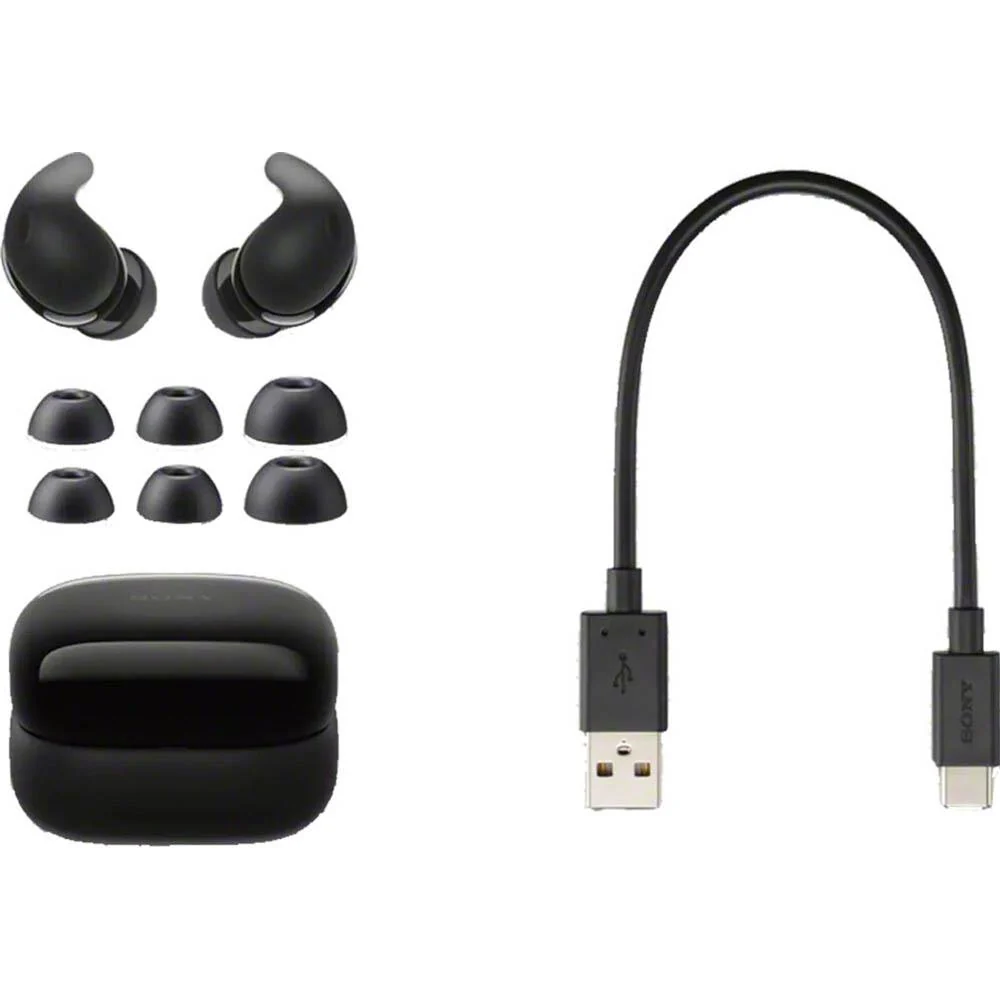 Sony LinkBuds Fit Truly Wireless Noise Canceling Earbud Headphones - Black - Image 9