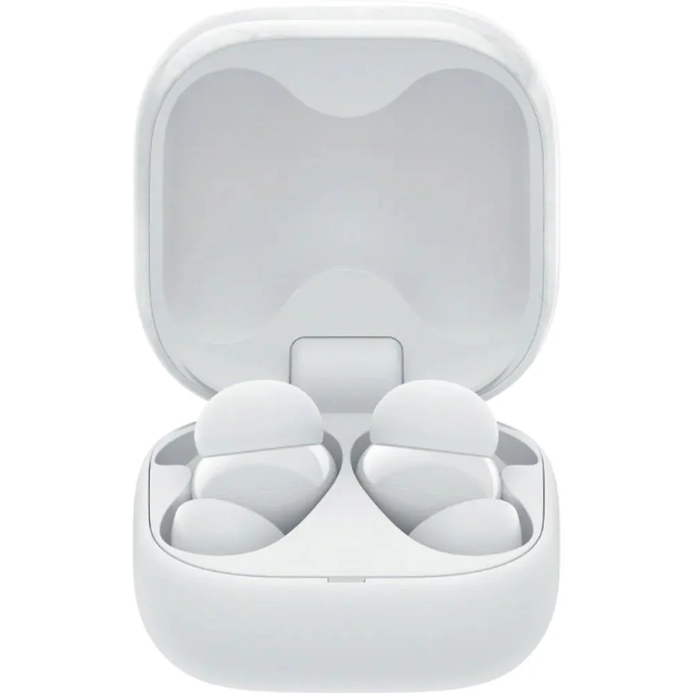 Sony LinkBuds Fit Truly Wireless Noise Canceling Earbud Headphones - White - Open Box - Image 3