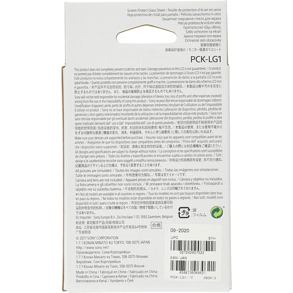 Sony PCKLG1 Screen Protector Glass Sheet for a9 - Open Box - Image 4