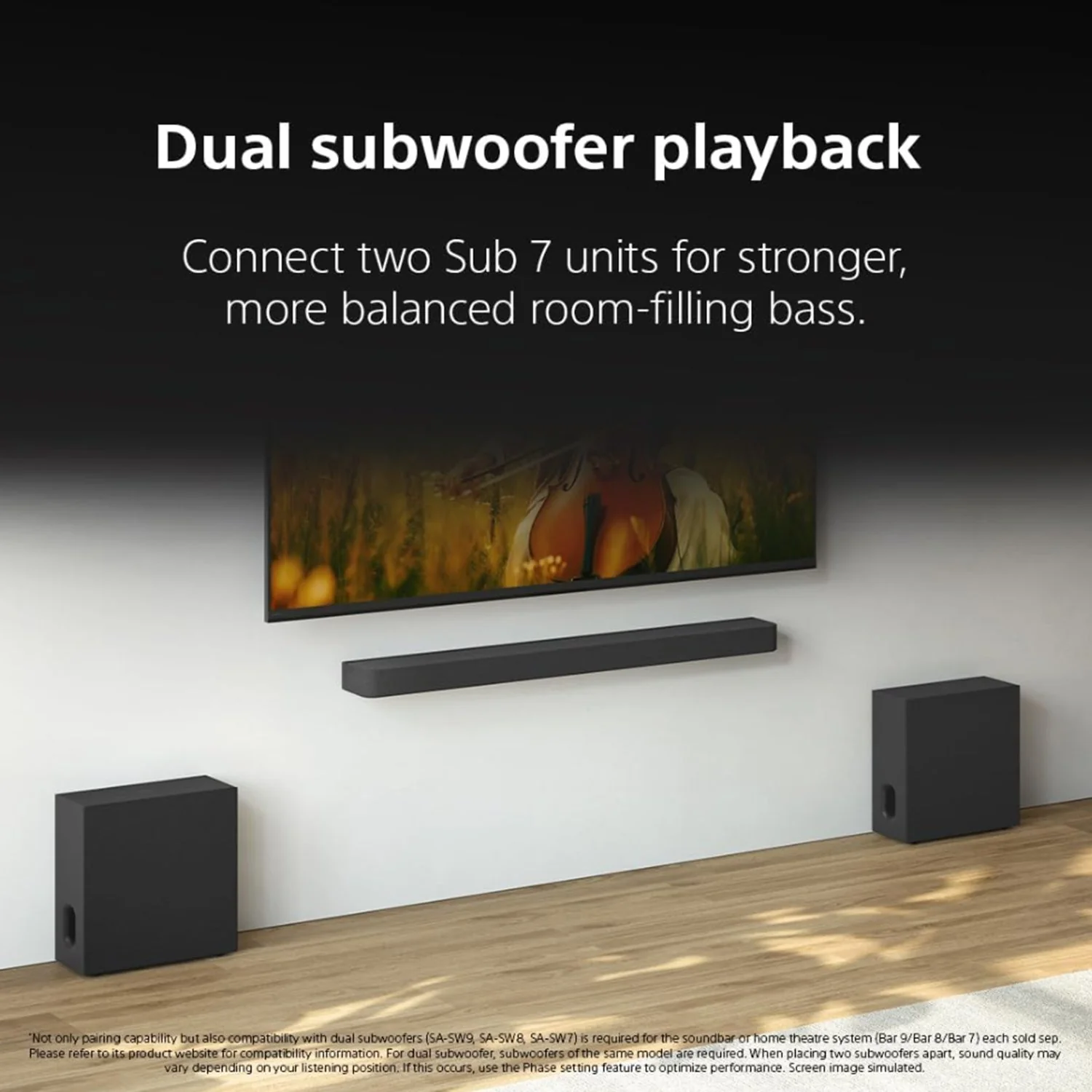 Sony SA-SW7 BRAVIA Theatre Sub 7 100W Additional Wireless Subwoofer - Image 7