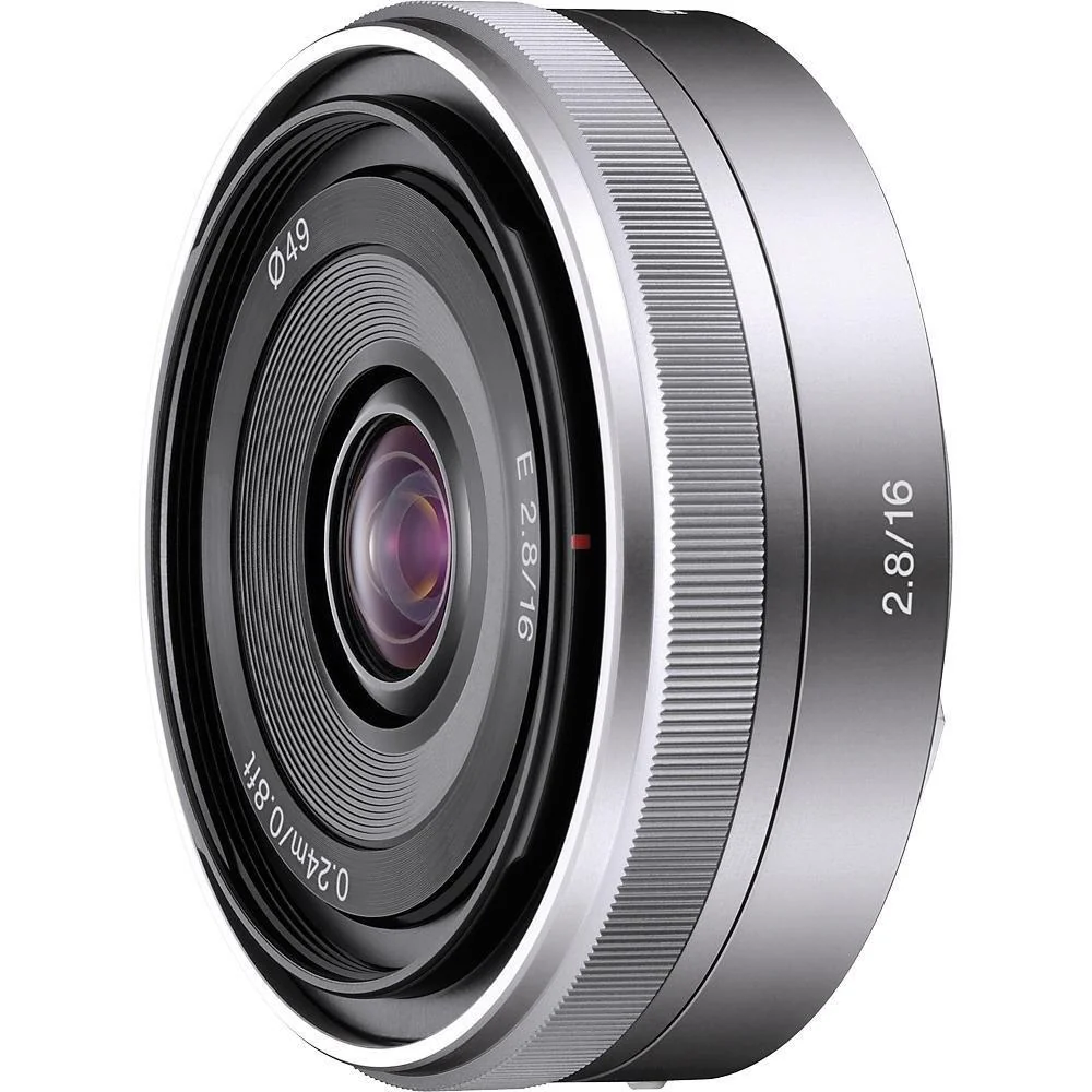 Sony SEL16F28 - 16mm f/2.8 Wide-Angle Lens for NEX Series Cameras - Open Box