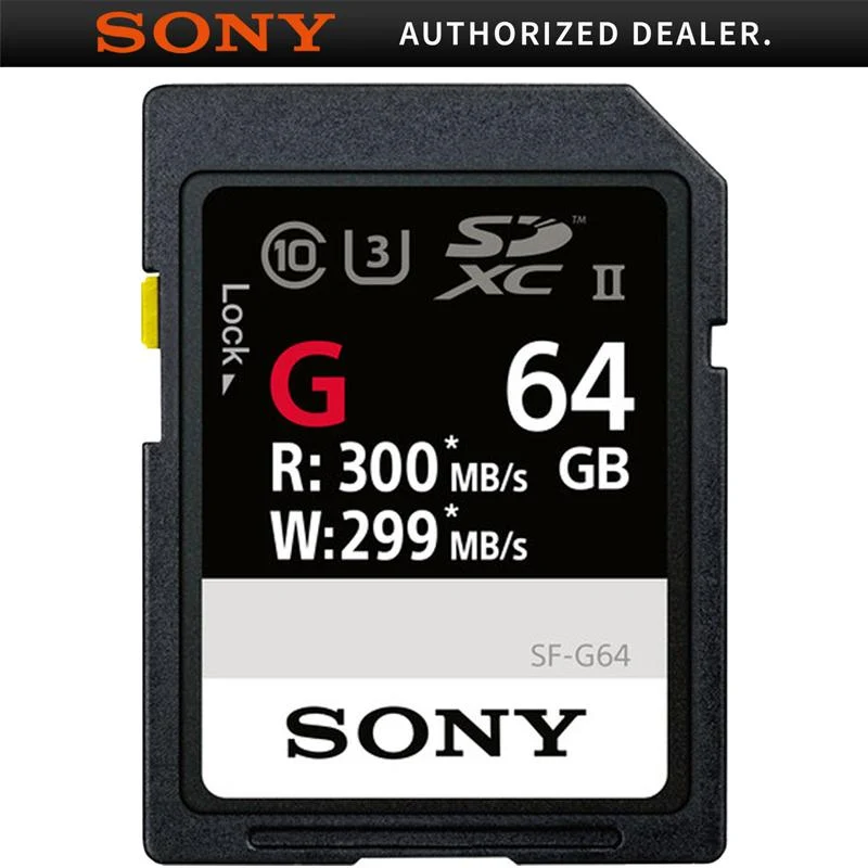 Sony SF-G Series 64GB UHS-II SD Memory Card (SF-G64/T1) - Image 3
