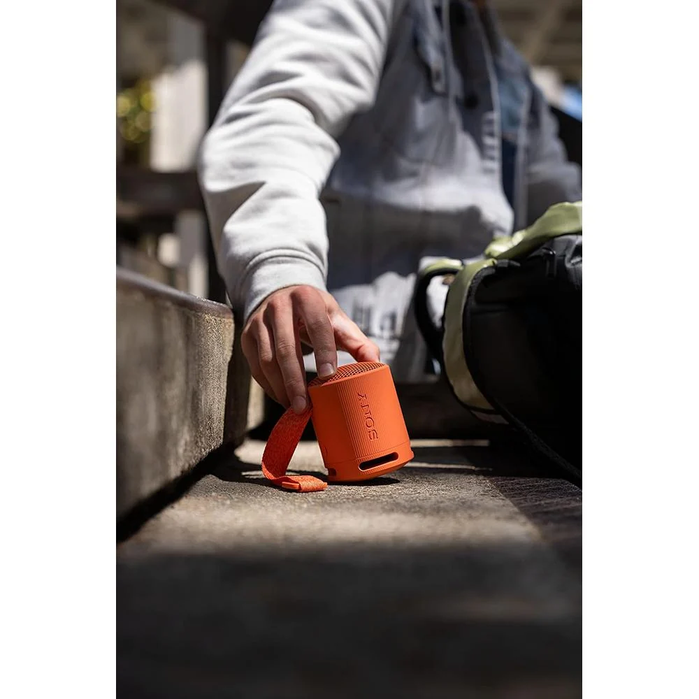 Sony SRSXB100/D XB100 Compact Bluetooth Wireless Speaker, Orange - Open Box - Image 6