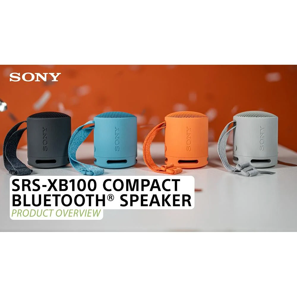 Sony SRSXB100/D XB100 Compact Bluetooth Wireless Speaker, Orange - Open Box - Image 9