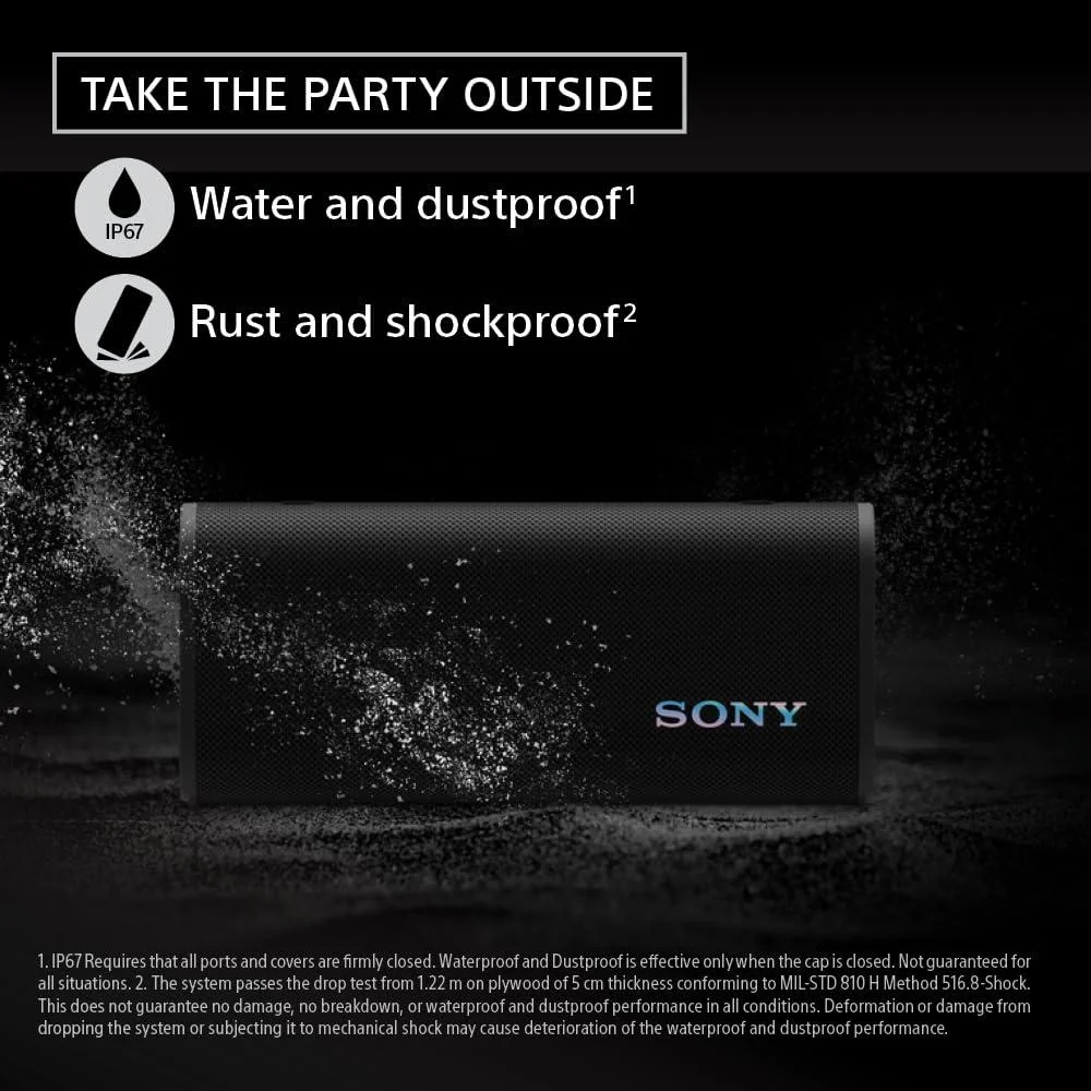 Sony ULT Field 3 Wireless Portable Bluetooth Speaker, Black - SRSULT30/B - Image 8