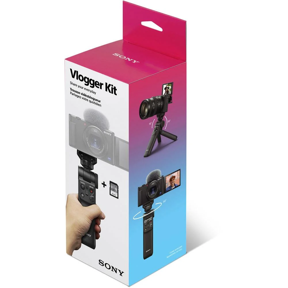 Sony Vlogger Kit ACCVC1 GP-VPT2BT Shooting Grip with Wireless Remote (OPEN BOX) - Image 3