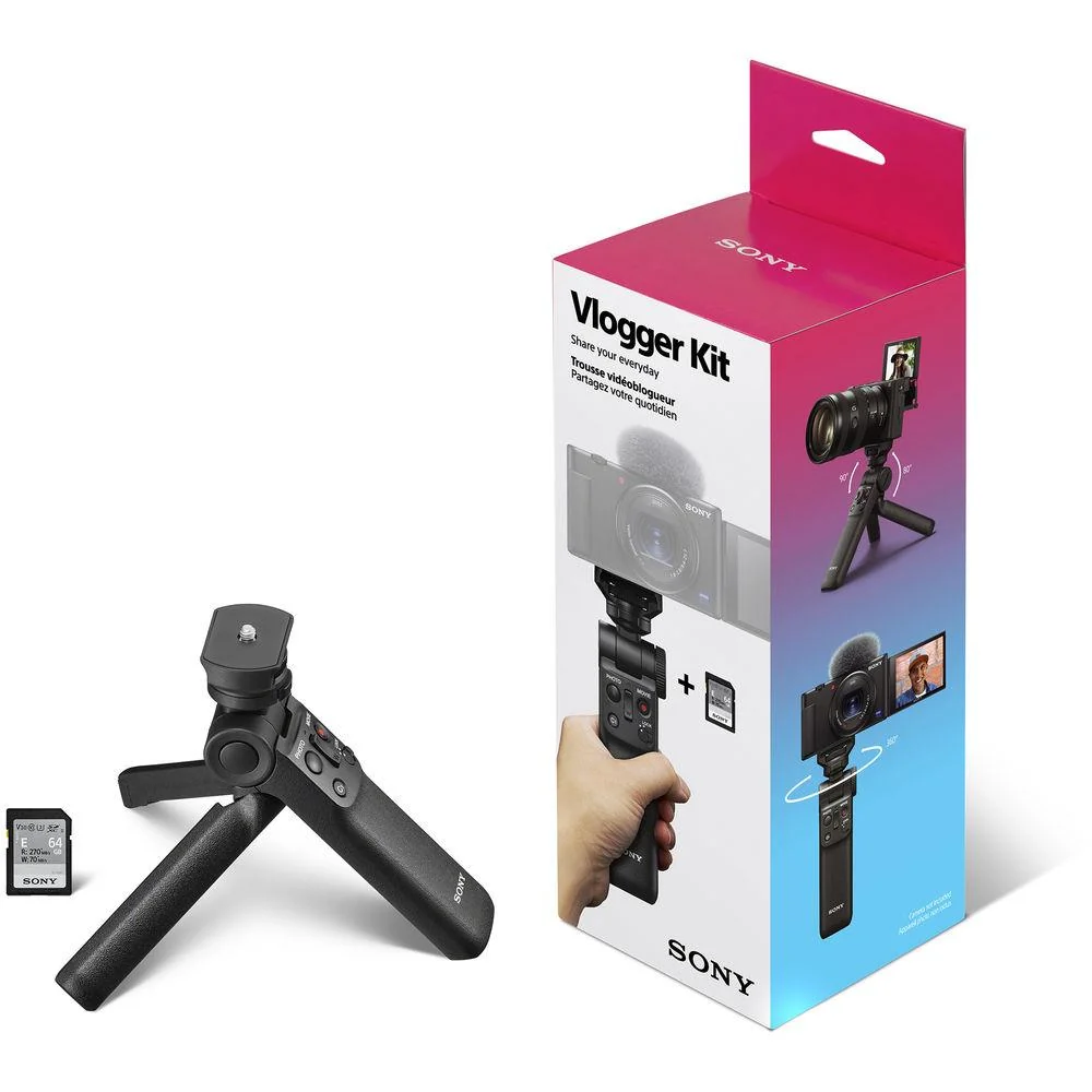 Sony Vlogger Kit Shooting Grip w/ Wireless RC 64GB Open Box + 1 Year Warranty Pack - Image 3