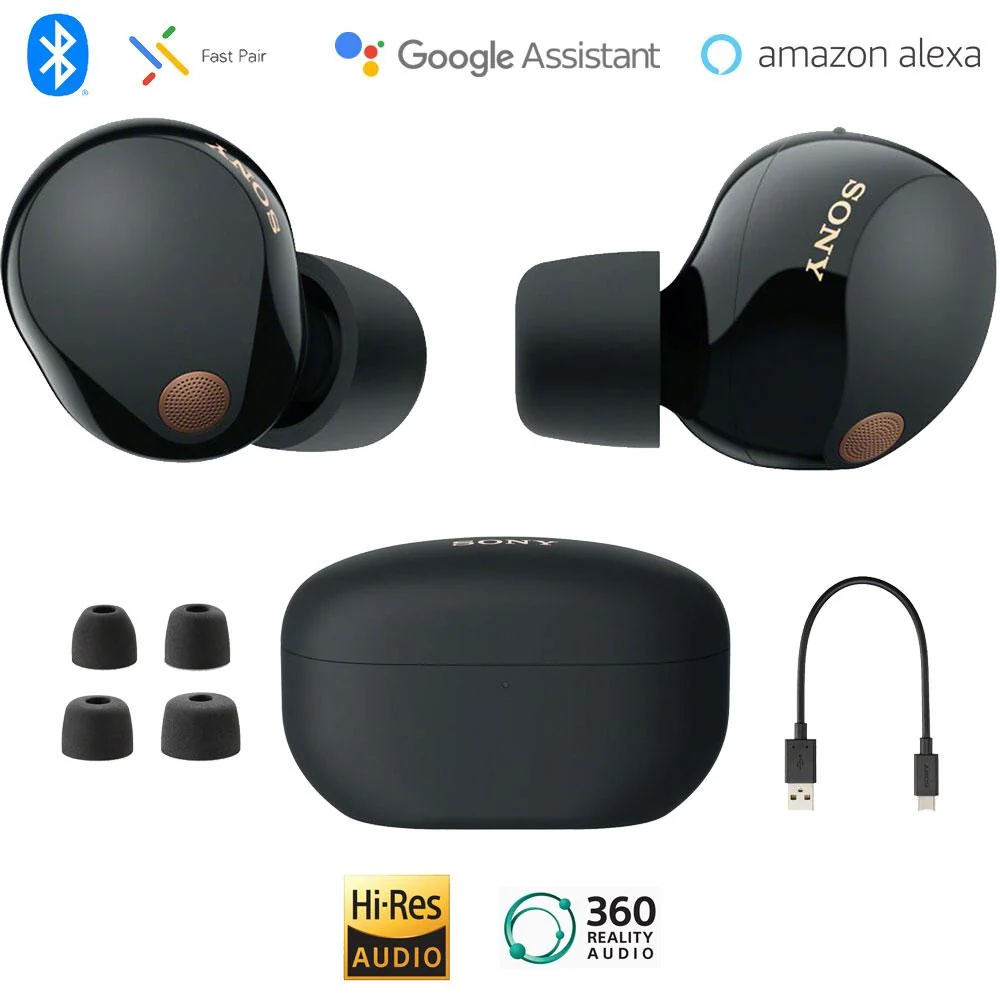 Sony WF-1000XM5 Noise Canceling Truly Wireless Earbuds, Refurb. +Accessories Bundle - Image 4