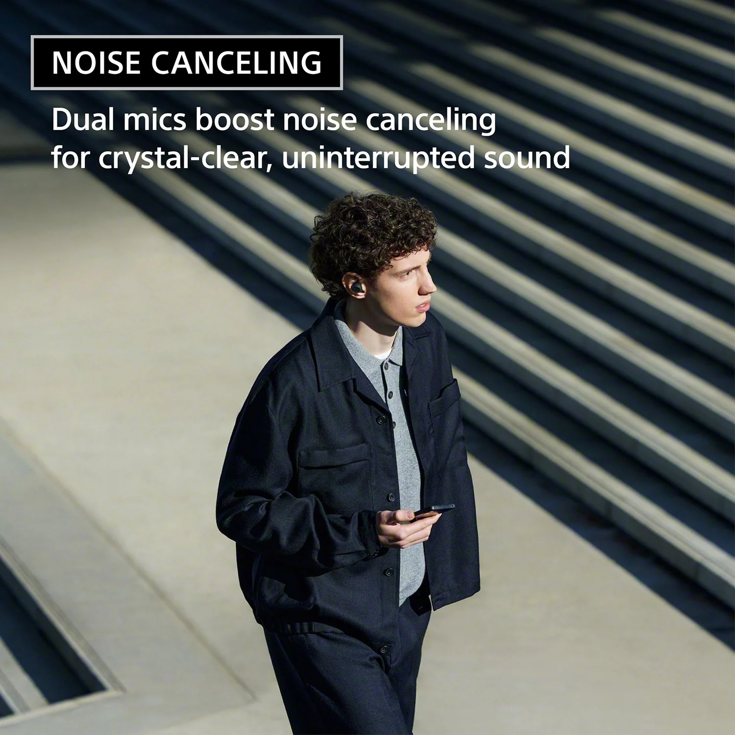 Sony WF-C710N Truly Wireless Noise Canceling Earbuds | Black - Image 2