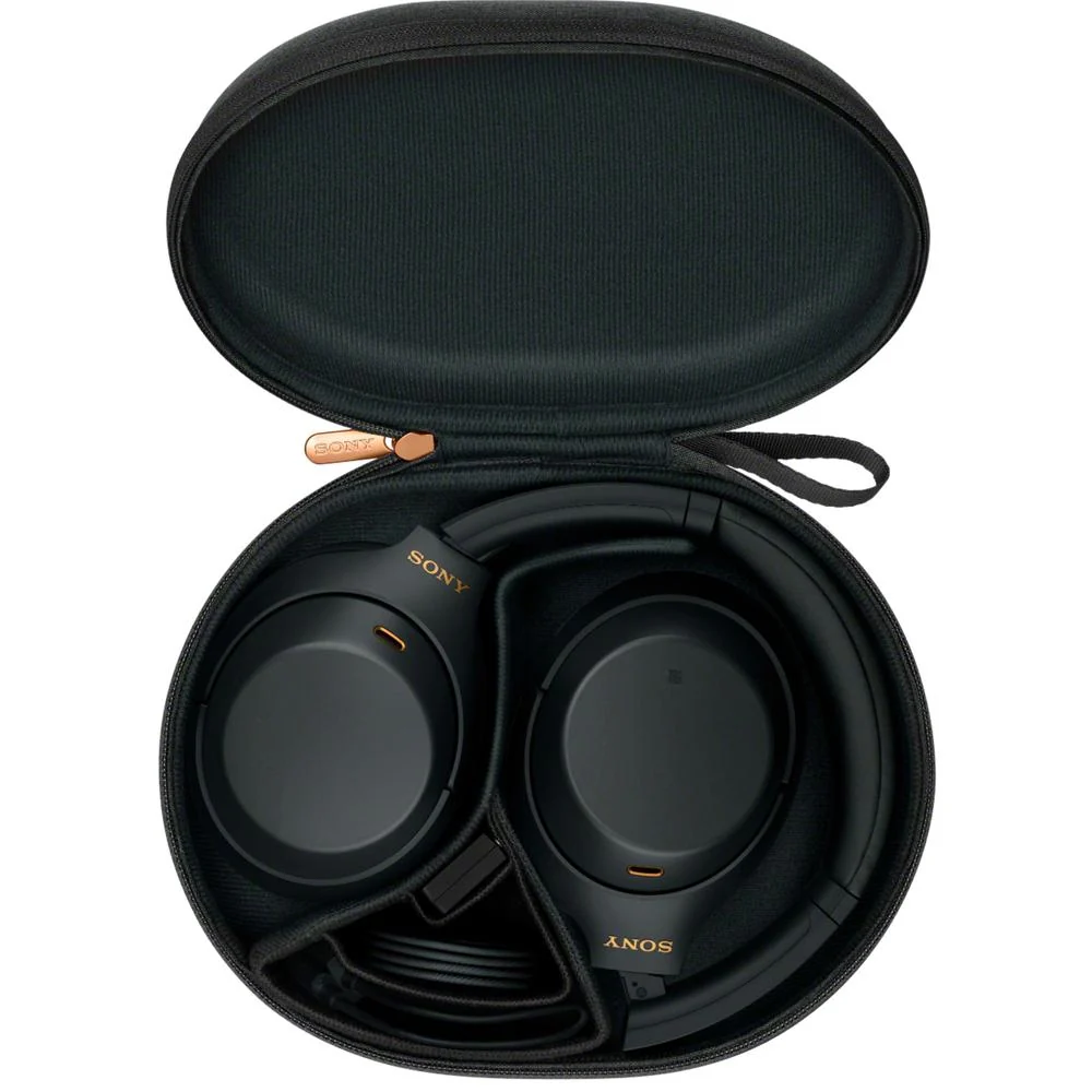 Sony WH-1000XM4 Wireless Noise Cancelling Headphones with Hands Free Mic Black Bundle - Image 2