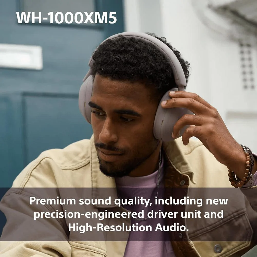 Sony Wireless Industry Leading Noise Canceling Headphones - WH1000XM5/P - Open Box - Image 12