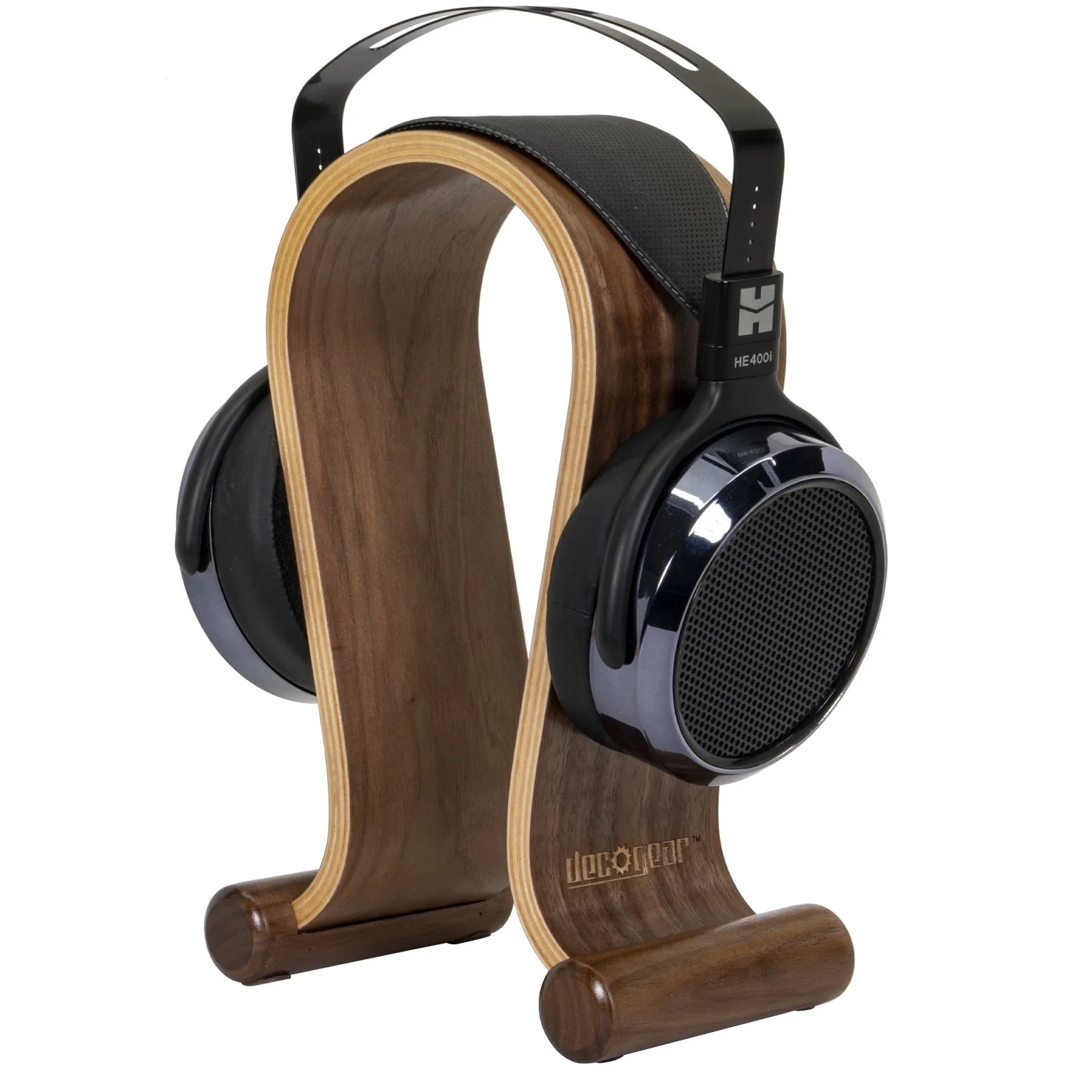 Sony Wireless Headphones with Microphone, White with Wood Headphone Display Stand - Image 10