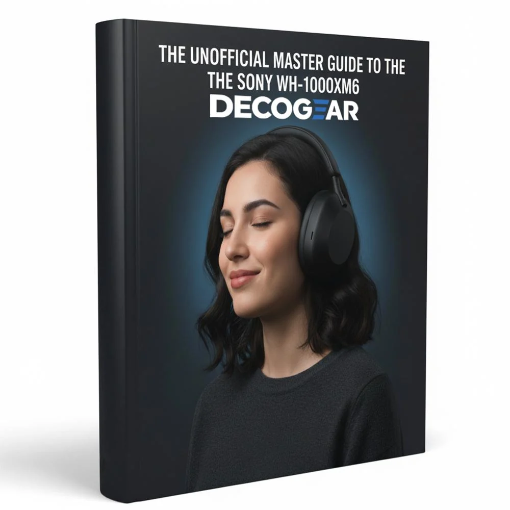 Sony Wireless Noise Canceling Headphones, Silver w/ Deco Gear Earpads & Master Guide - Image 15
