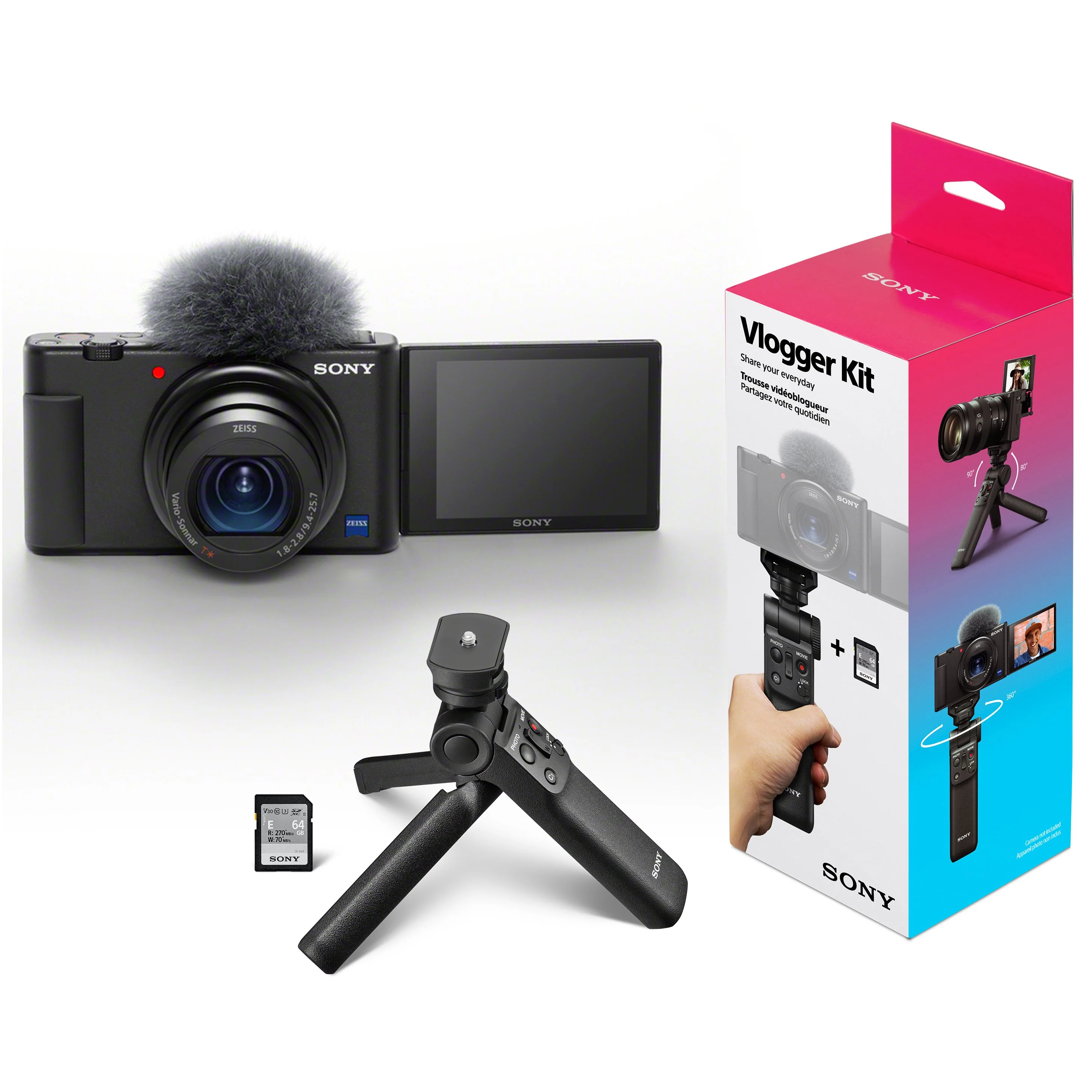 Sony ZV-1 Digital 4K Video Camera Vlogger Creator's Kit Grip Bundle Refurbished - Image 9