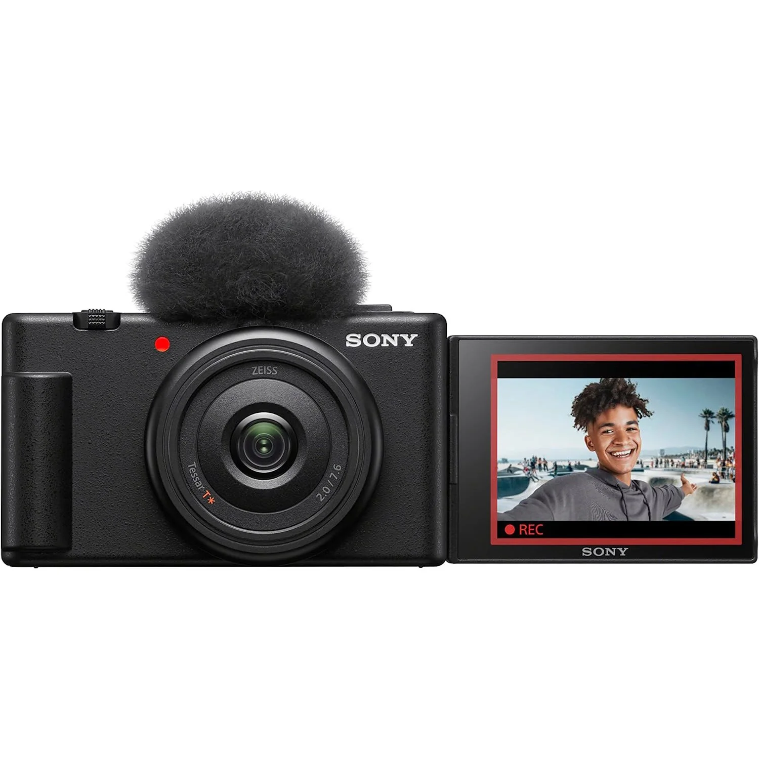 Sony ZV-1F Vlog 4K Camera + ACCVC1 Vlogger Tripod Kit Content Creator Bundle - Black - Image 6