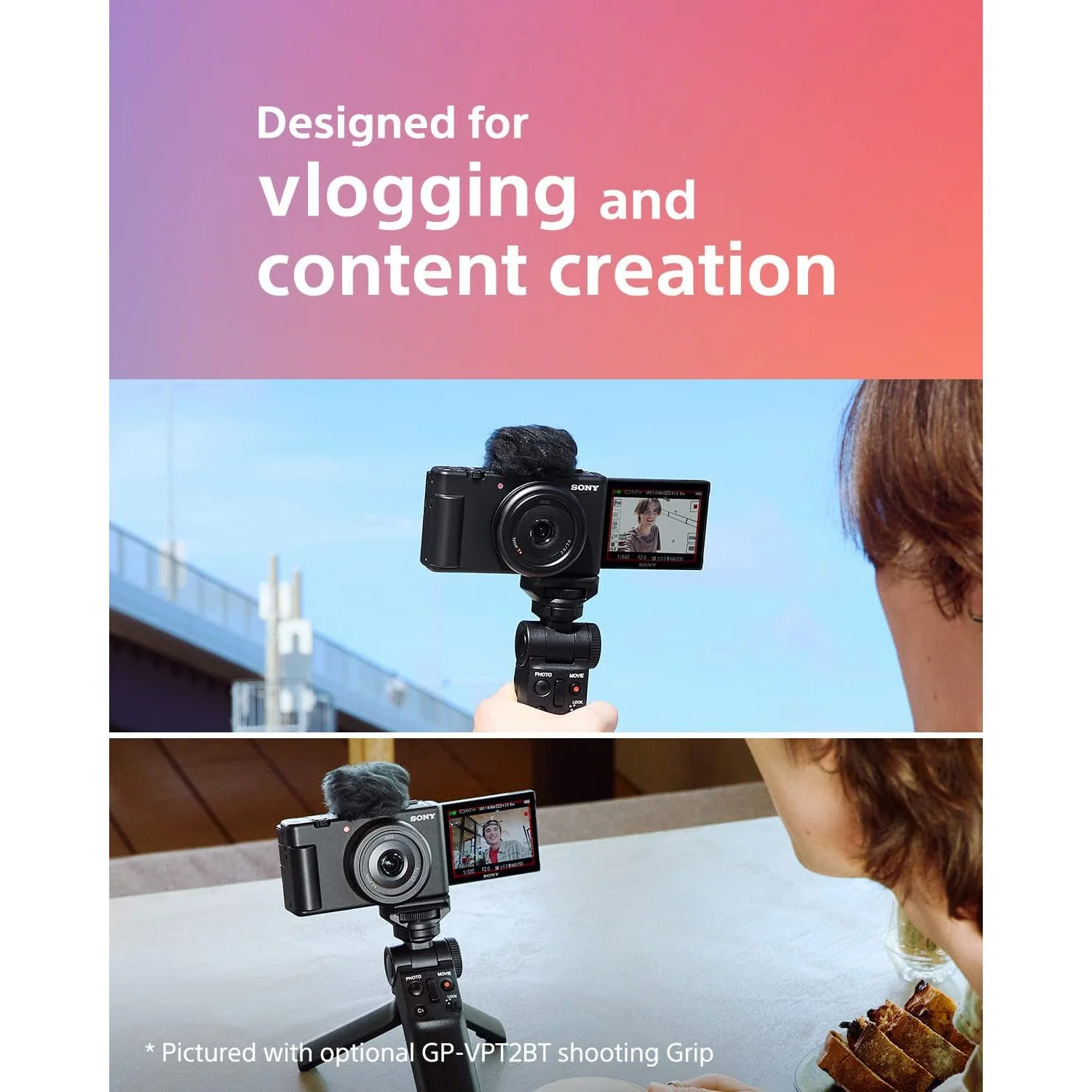 Sony ZV-1F Vlog Camera for Content Creators and Vloggers - Black ZV-1F/B - Image 11