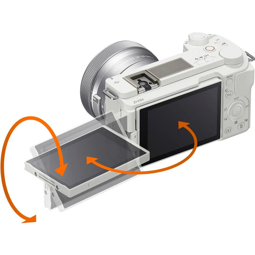 Sony ZV-E10 II Mirrorless Camera White + 11mm F1.8 Lens Kit & Accessories Bundle - Image 6