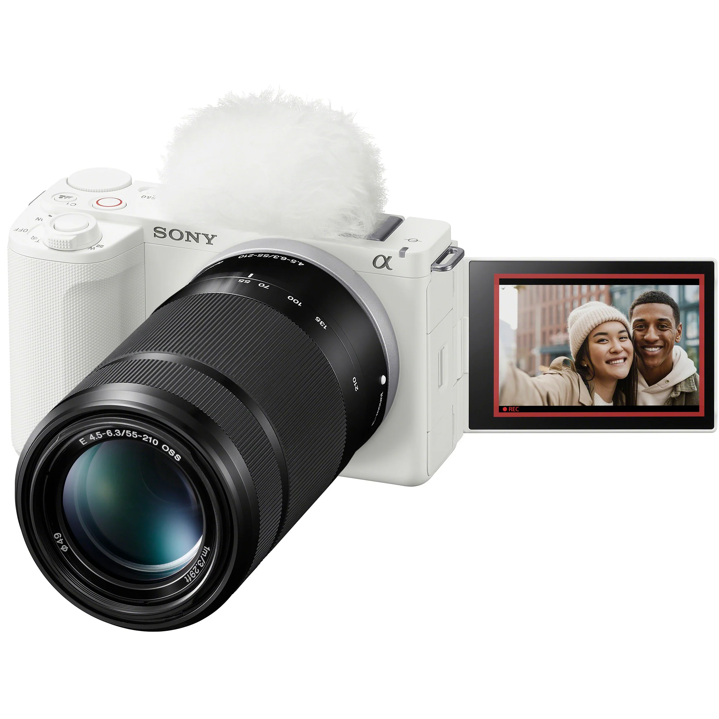 Sony ZV-E10 II Mirrorless Camera White + 55-210mm Lens Kit & Accessories Bundle - Image 2