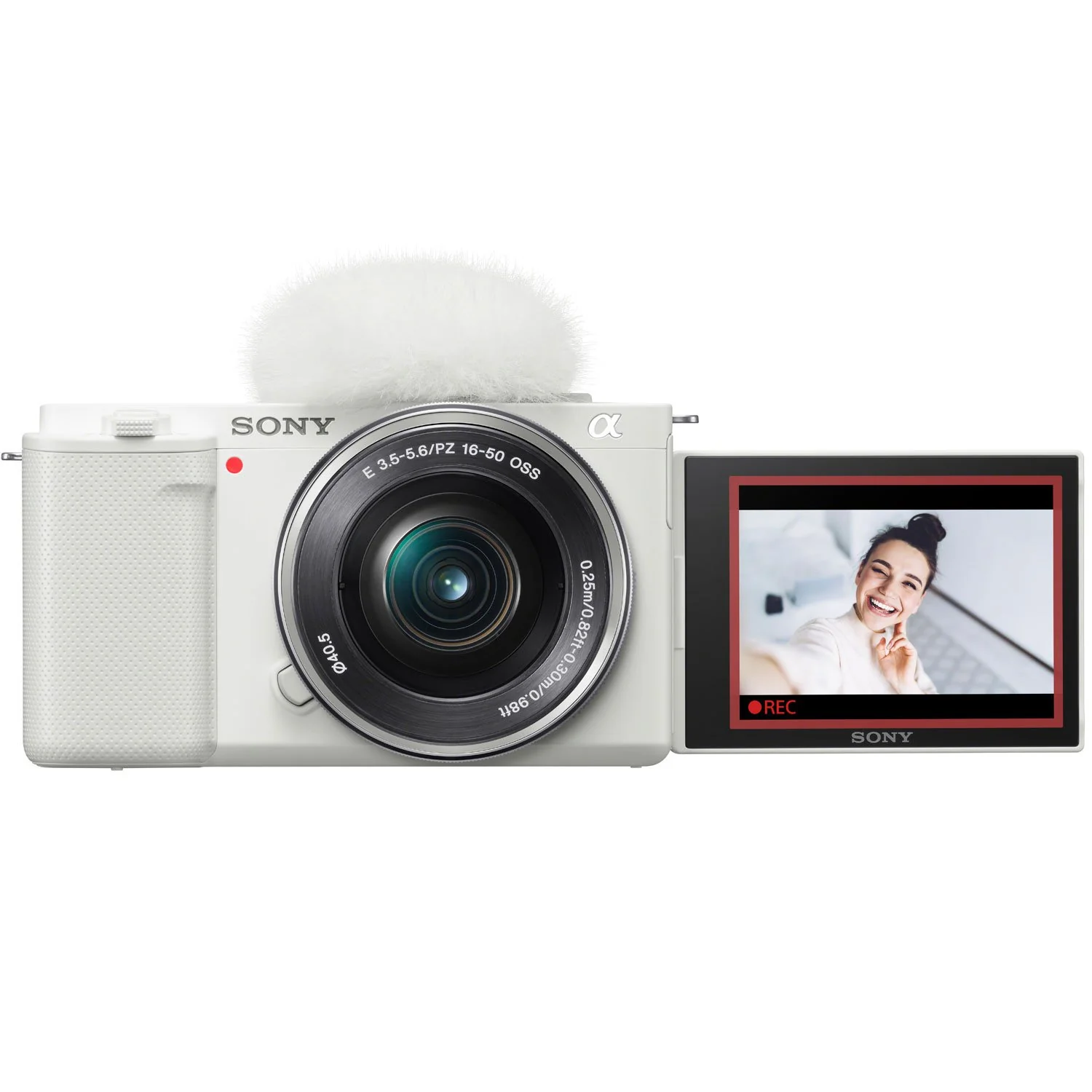Sony ZV-E10 Mirrorless Vlog Camera White + 16-50mm Lens + ACCVC2 Vlogger Bundle - Image 3