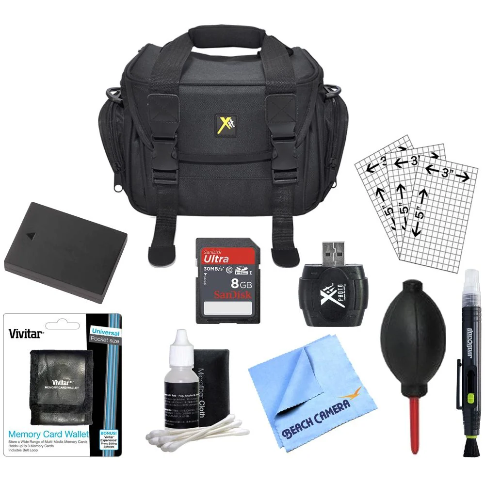 Special Fully Loaded Value 8GB Card and LP-E10 Battery Kit for Canon EOS Rebel T3 T5 T6