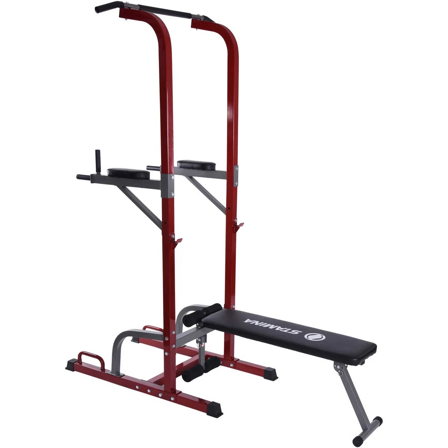 Stamina 50-1735 Full Body Power Tower with Upholstered Bench + Massage Gun Bundle - Image 3