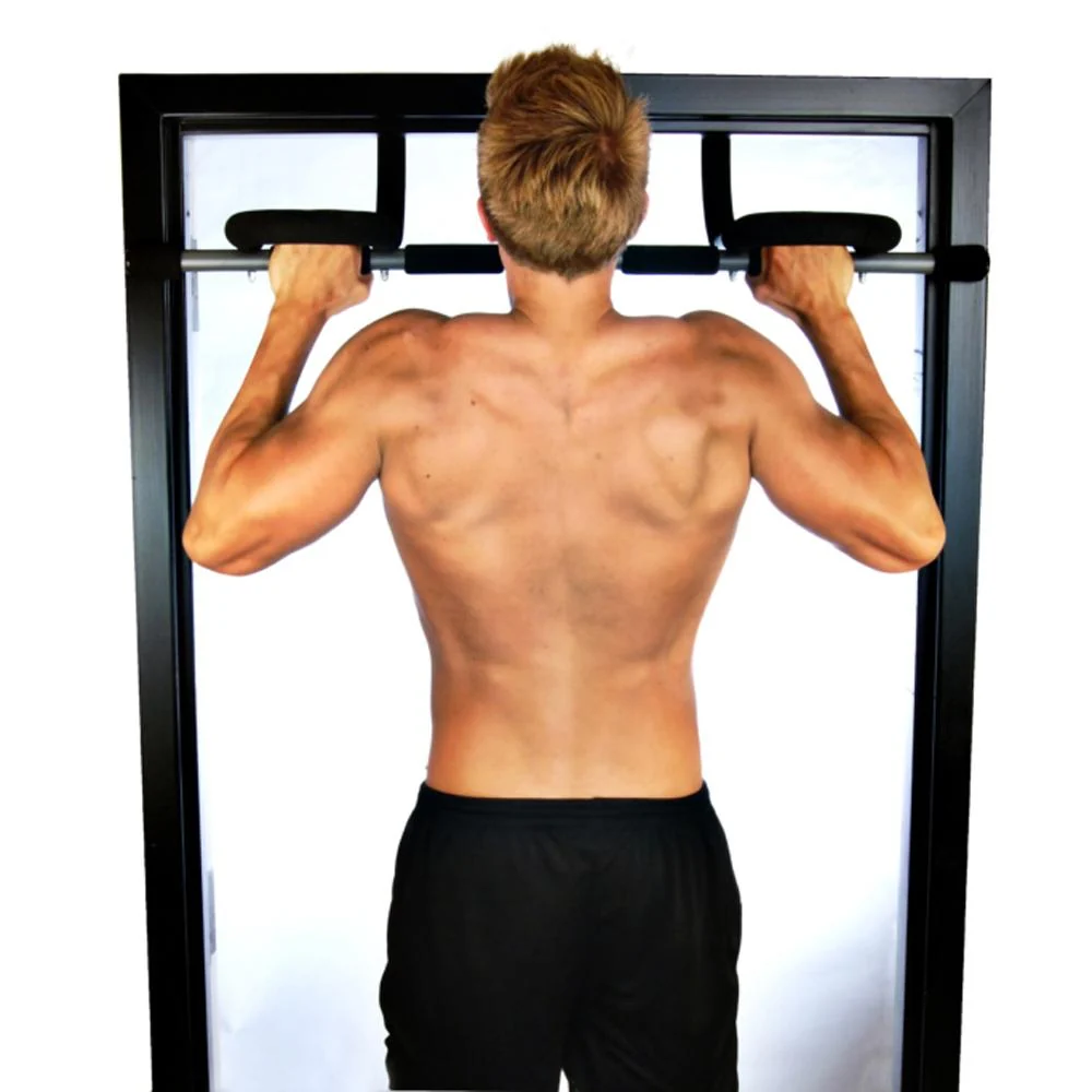 Stamina Doorway Pull Up Bar Trainer Plus w/ Deco Gear 7-Piece Fitness Kit - Image 6