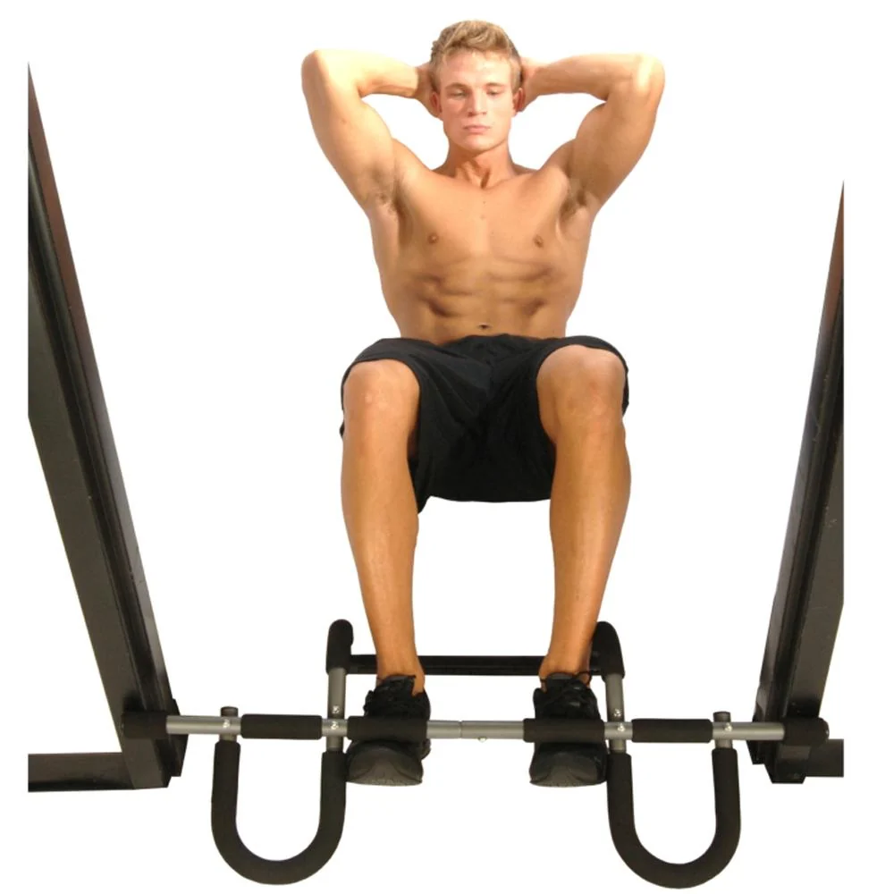 Stamina Doorway Pull Up Bar Trainer Plus w/ Deco Gear 7-Piece Fitness Kit - Image 7