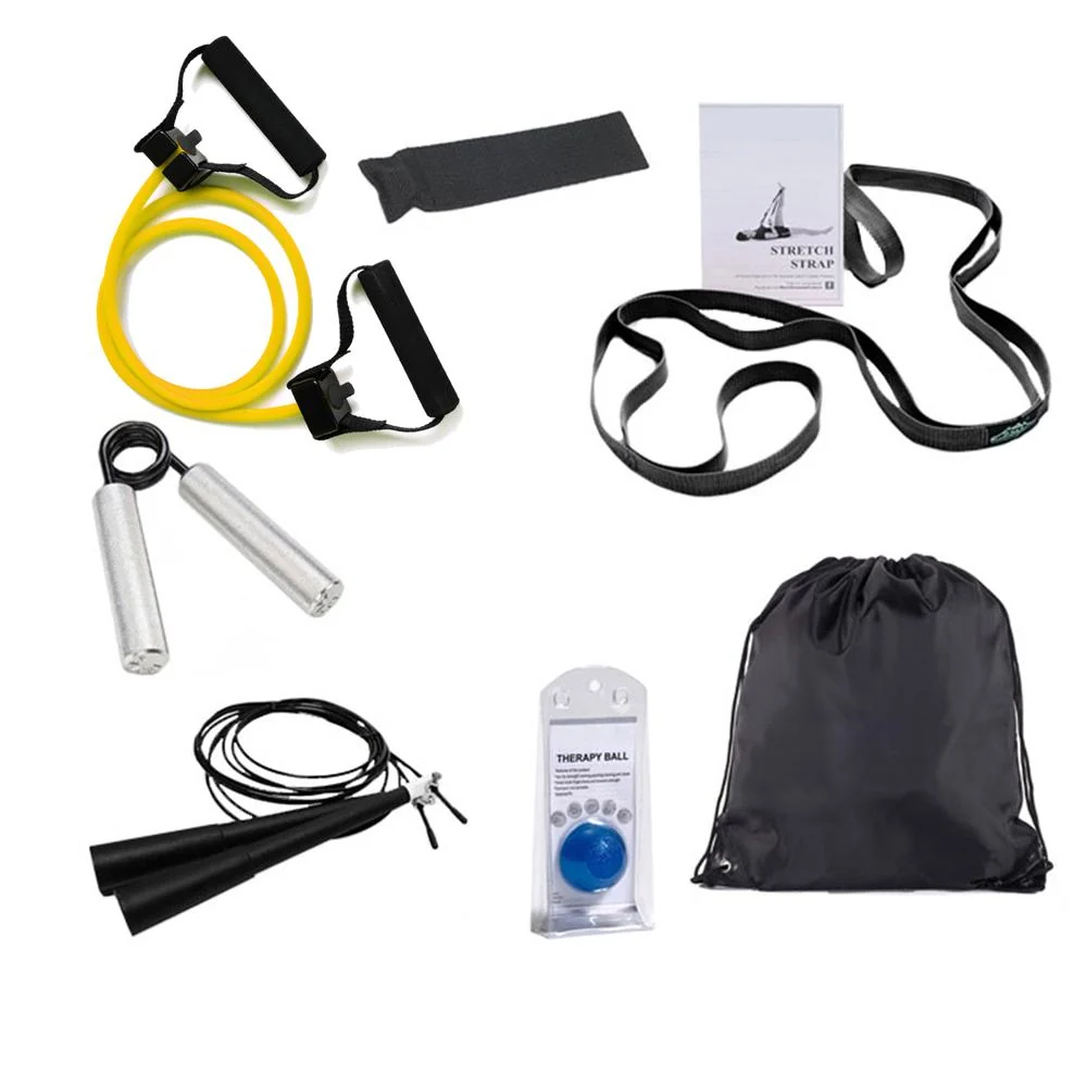 Stamina Doorway Pull Up Bar Trainer Plus w/ Deco Gear 7-Piece Fitness Kit - Image 8