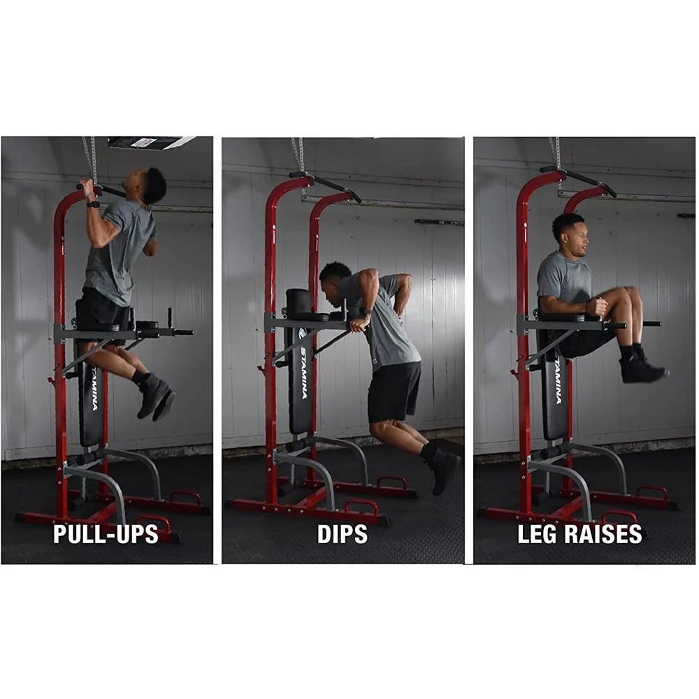 Stamina Full Body Power Tower with Upholstered Bench with Earbuds Bundle - Image 11